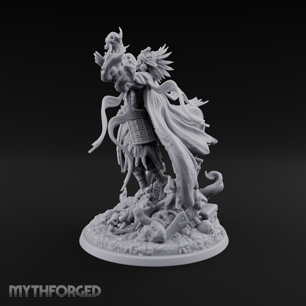 Death Presides, Unhurried Lich Feathered-Headdress Skeletal Lord