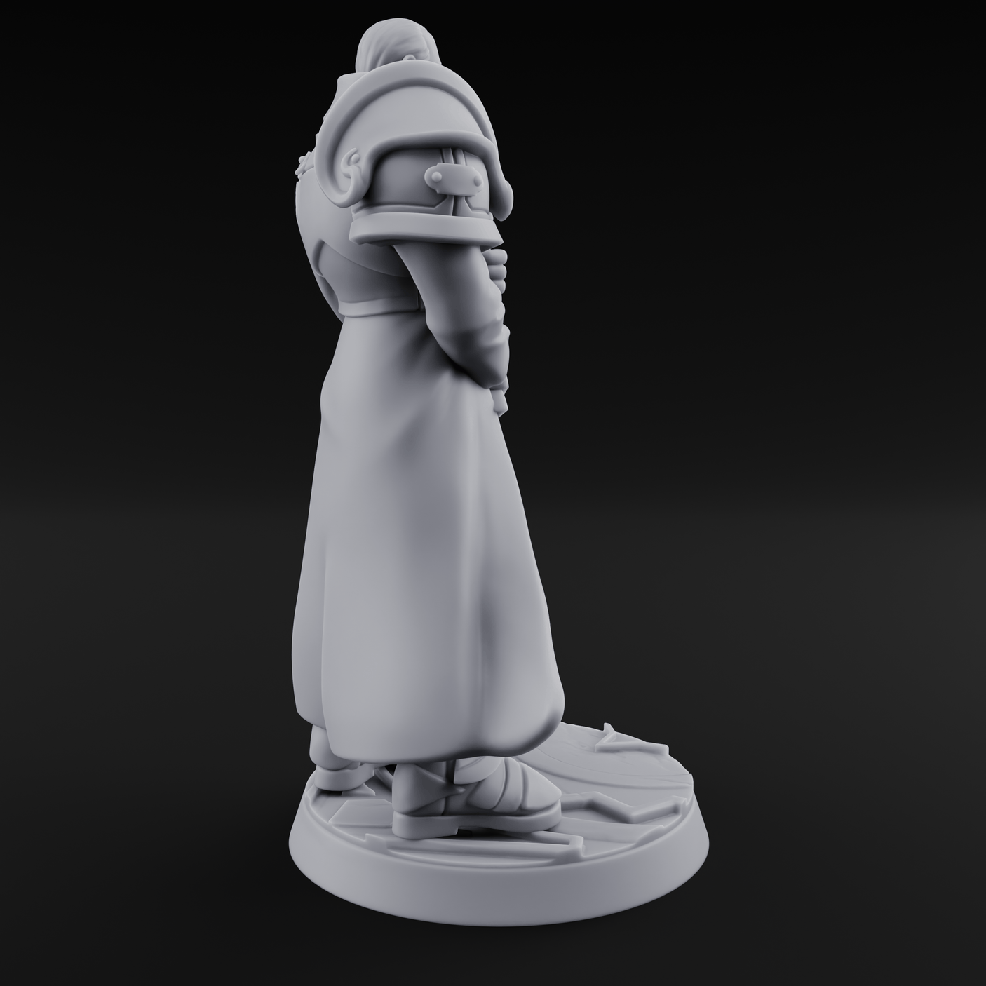 Sword Resting Human General Miniature for Dungeons and Dragons, Pathfinder or other TTRPGs