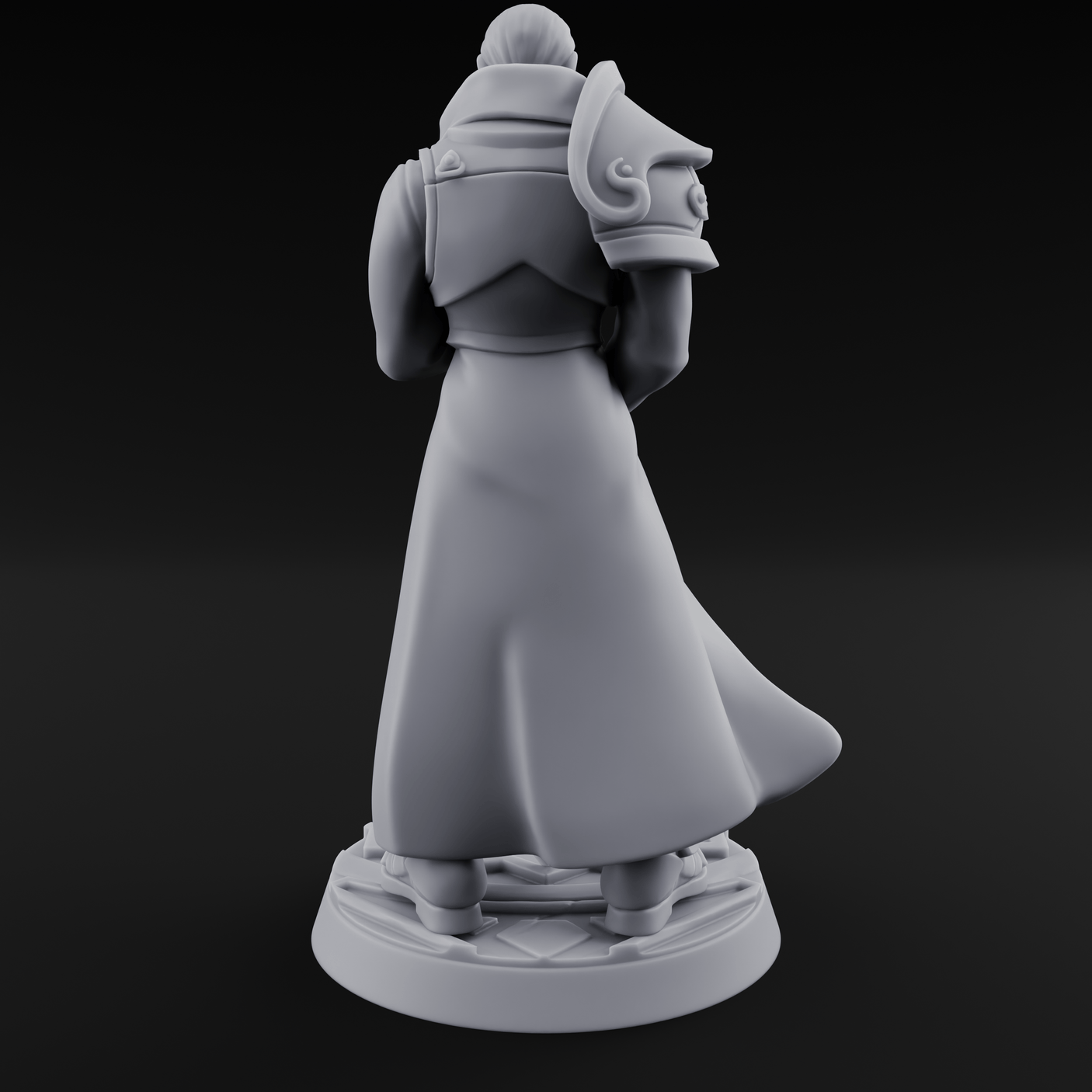 Sword Resting Human General Miniature for Dungeons and Dragons, Pathfinder or other TTRPGs