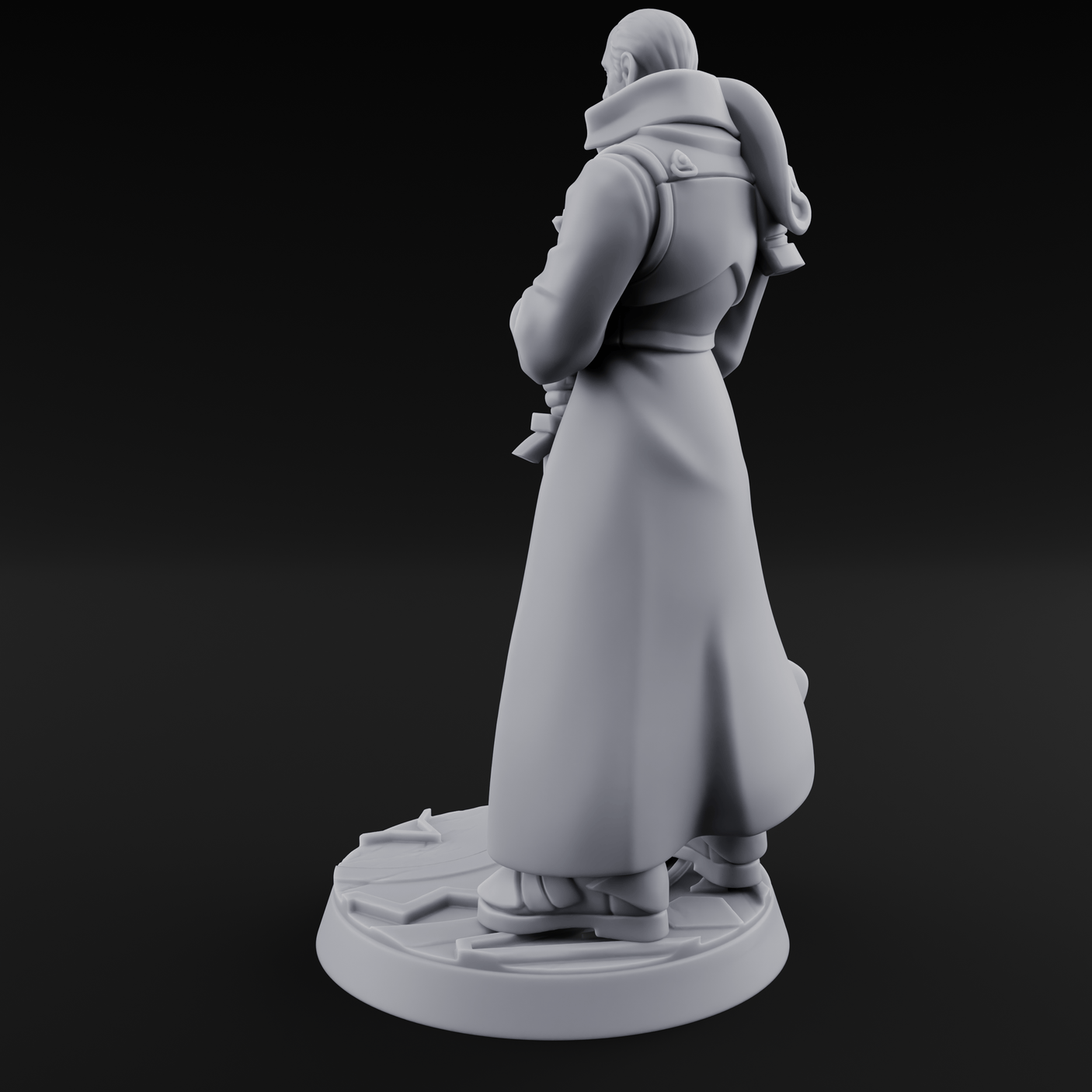 Sword Resting Human General Miniature for Dungeons and Dragons, Pathfinder or other TTRPGs