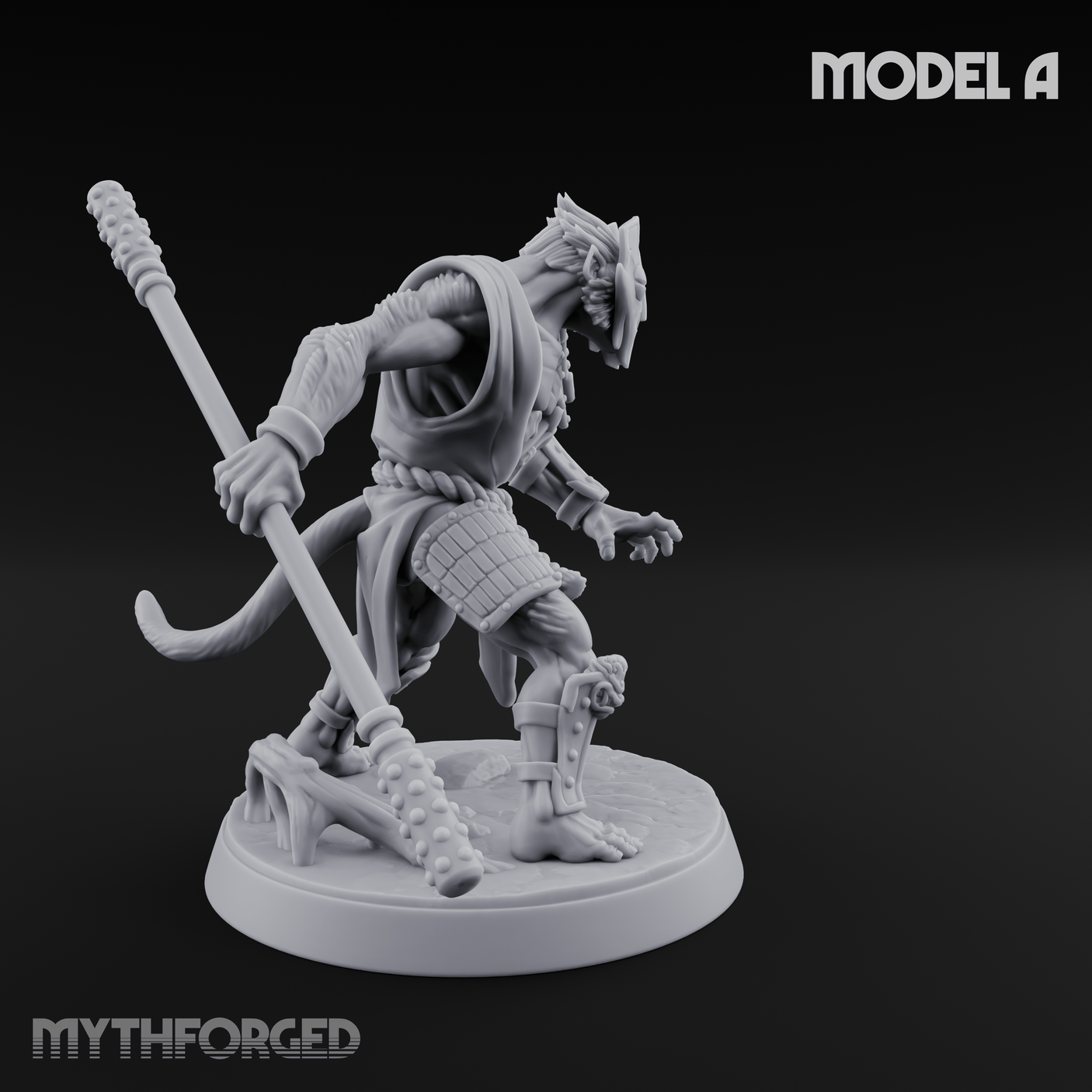 Shouldering The Blade Hadozee Warriors A Miniature for Dungeons and Dragons, Pathfinder or other TTRPGs