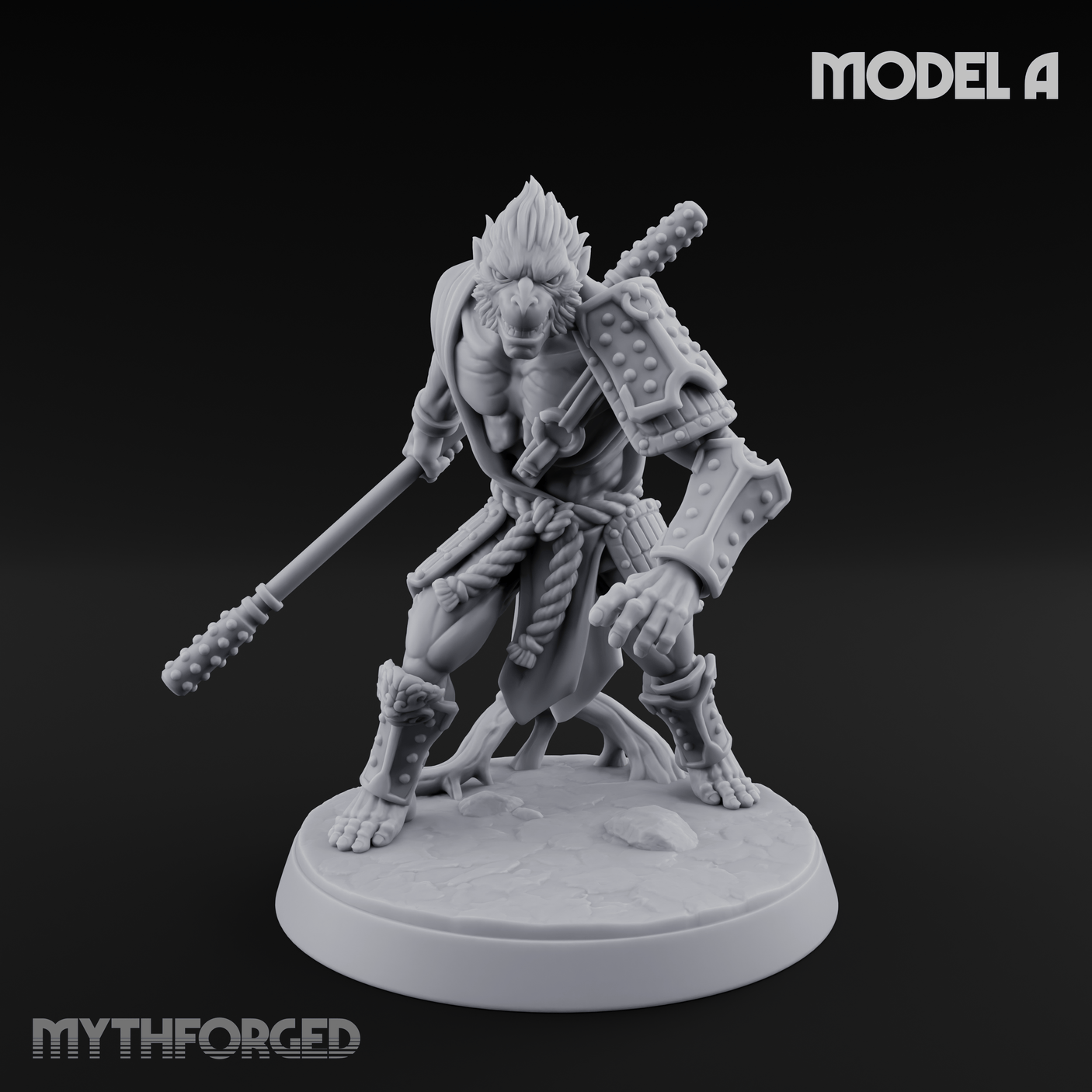 Shouldering The Blade Hadozee Warriors A Miniature for Dungeons and Dragons, Pathfinder or other TTRPGs