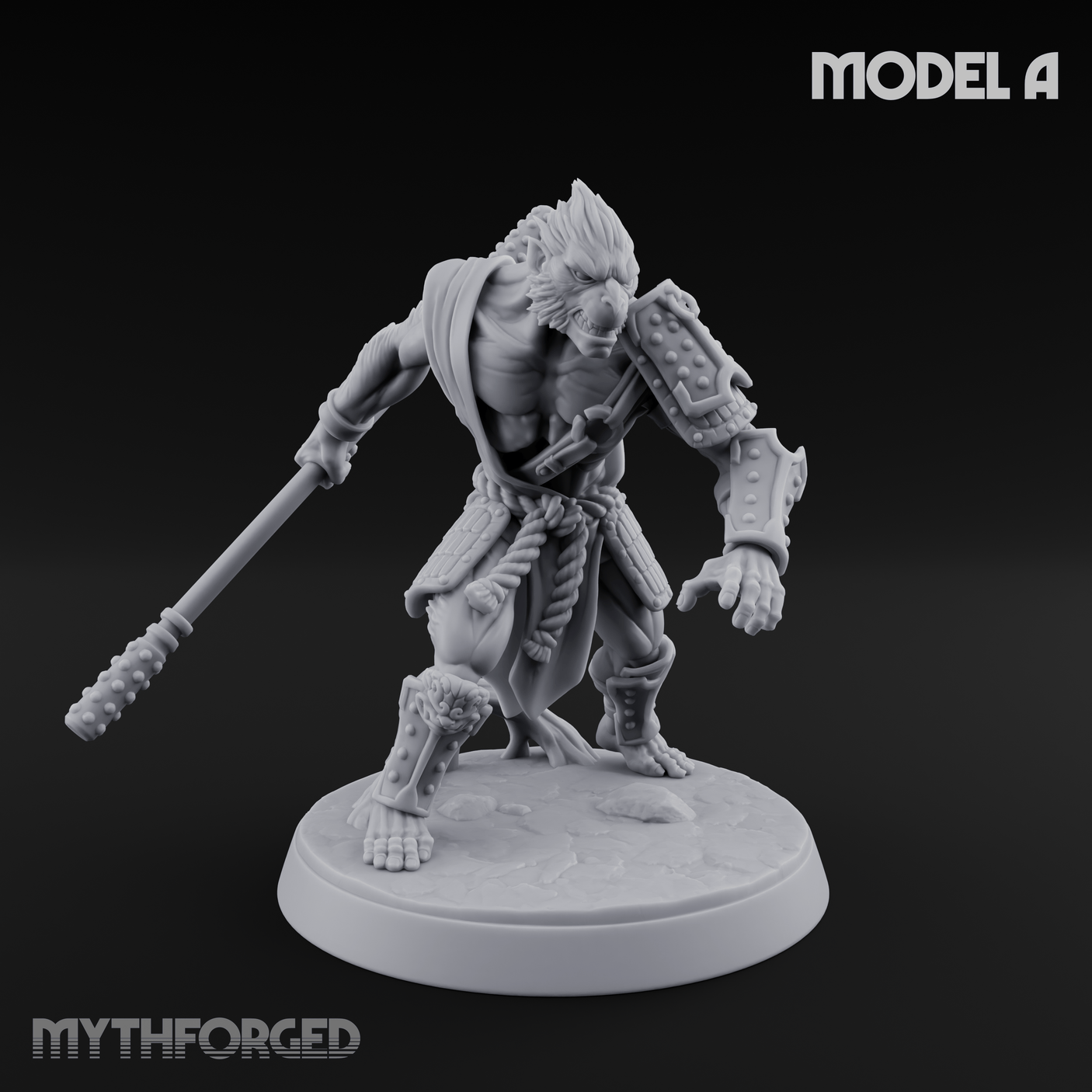 Shouldering The Blade Hadozee Warriors A Miniature for Dungeons and Dragons, Pathfinder or other TTRPGs