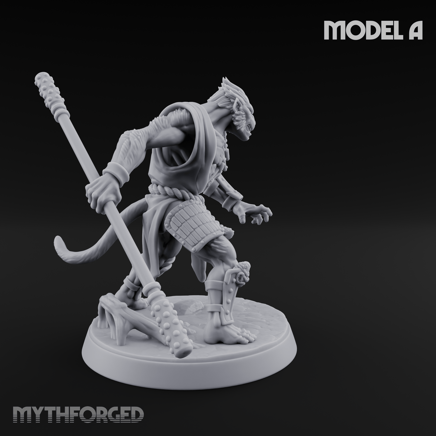 Shouldering The Blade Hadozee Warriors A Miniature for Dungeons and Dragons, Pathfinder or other TTRPGs