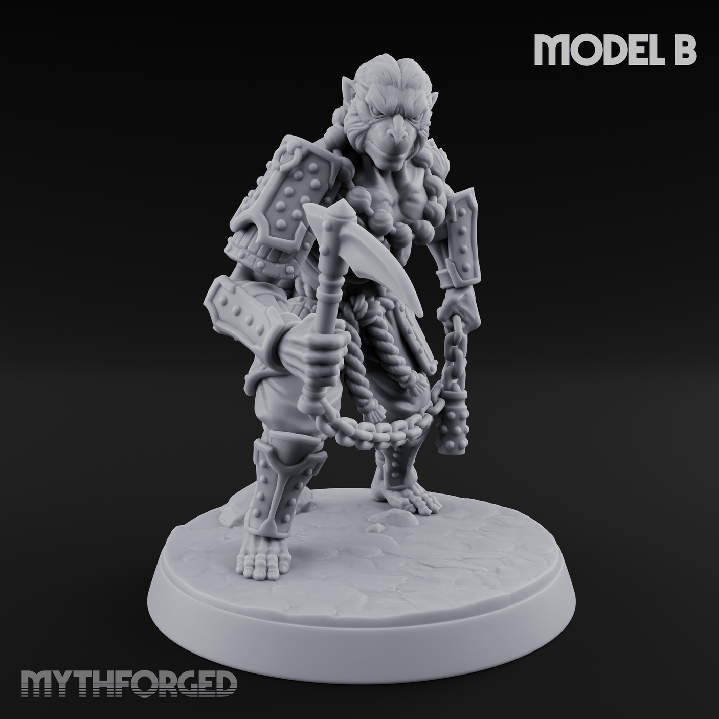 Shouldering The Blade Hadozee Warriors B Miniature for Dungeons and Dragons, Pathfinder or other TTRPGs