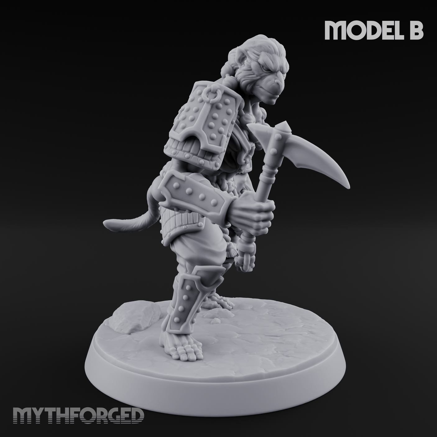 Shouldering The Blade Hadozee Warriors B Miniature for Dungeons and Dragons, Pathfinder or other TTRPGs