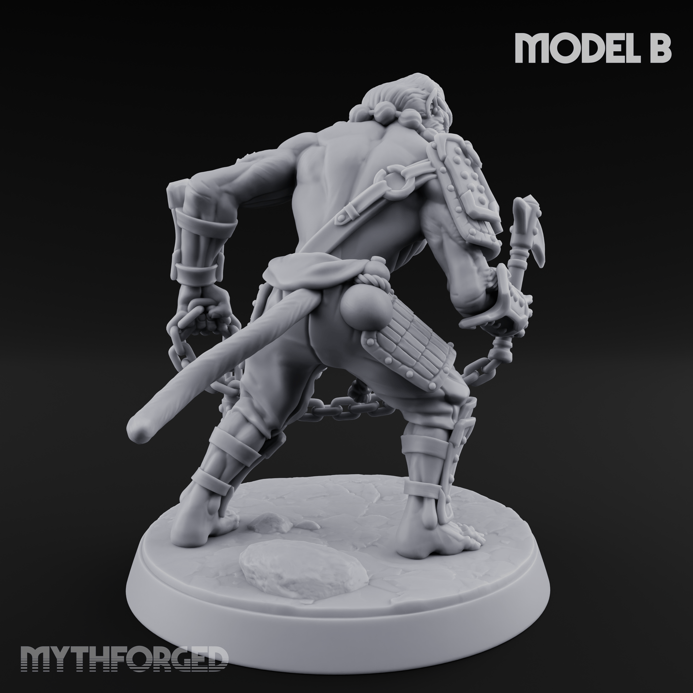 Shouldering The Blade Hadozee Warriors B Miniature for Dungeons and Dragons, Pathfinder or other TTRPGs