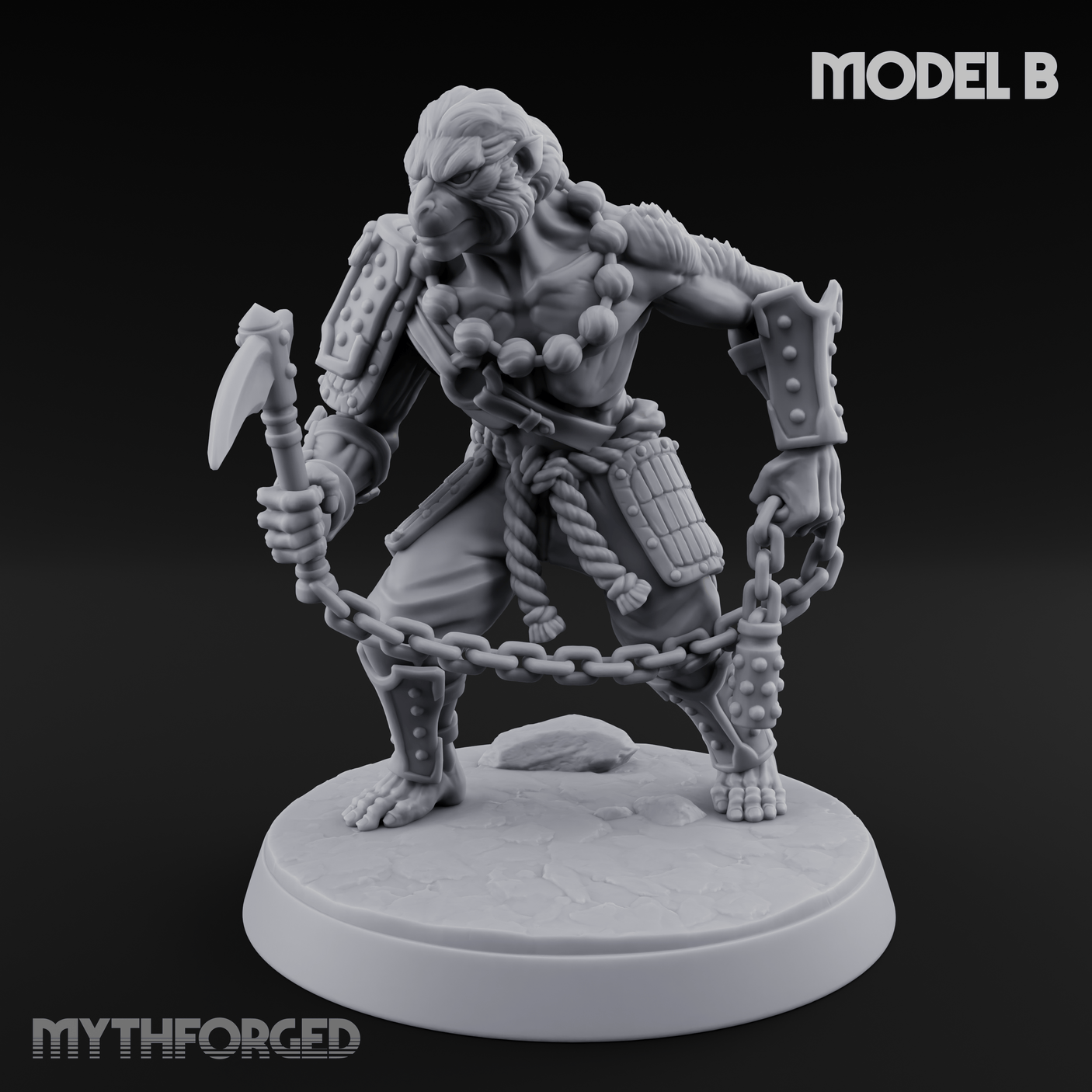 Shouldering The Blade Hadozee Warriors B Miniature for Dungeons and Dragons, Pathfinder or other TTRPGs