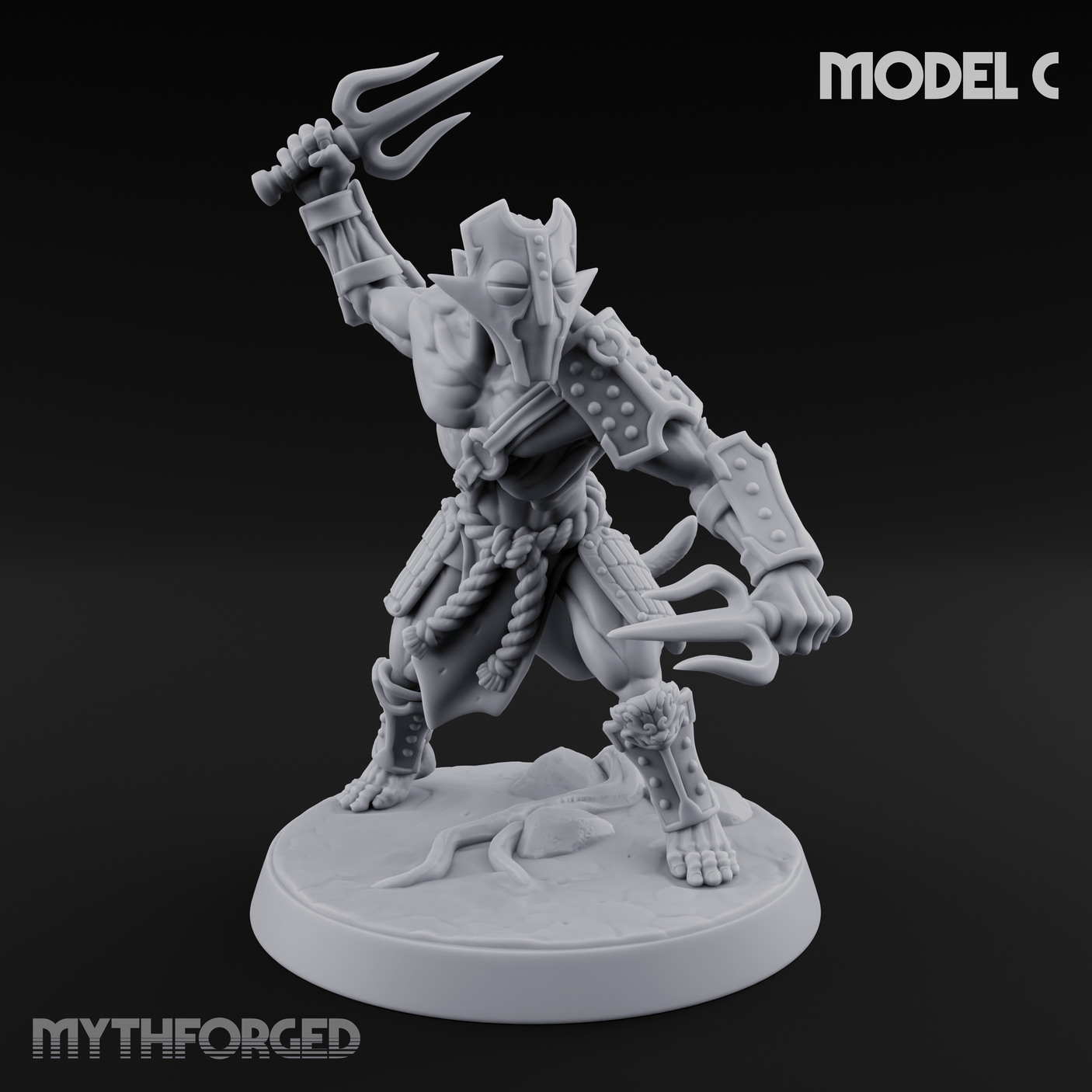 Shouldering The Blade Hadozee Warriors C Miniature for Dungeons and Dragons, Pathfinder or other TTRPGs
