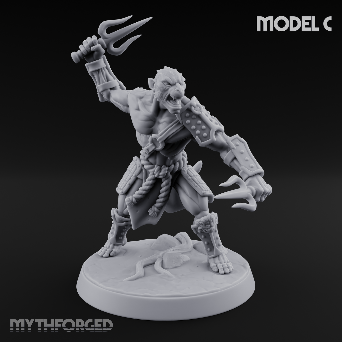 Shouldering The Blade Hadozee Warriors C Miniature for Dungeons and Dragons, Pathfinder or other TTRPGs