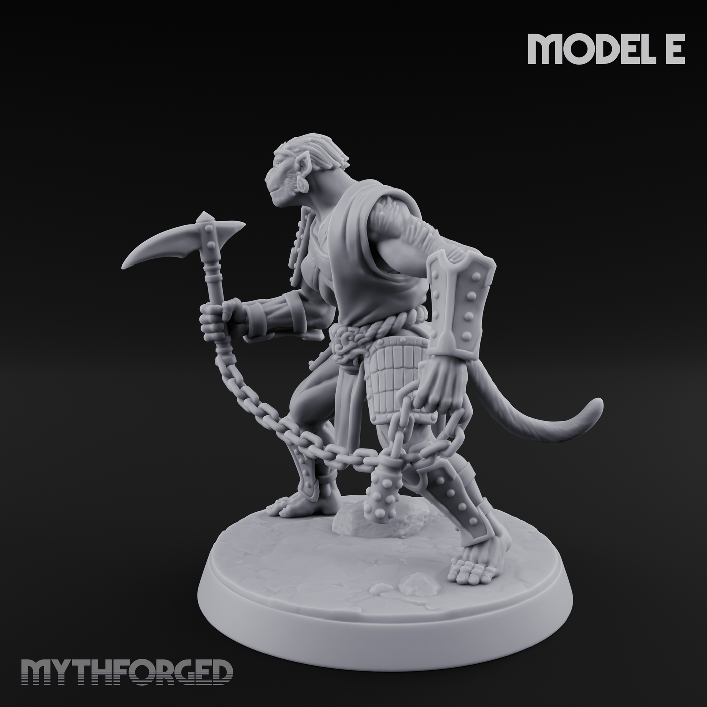 Shouldering The Blade Hadozee Warriors E Miniature for Dungeons and Dragons, Pathfinder or other TTRPGs