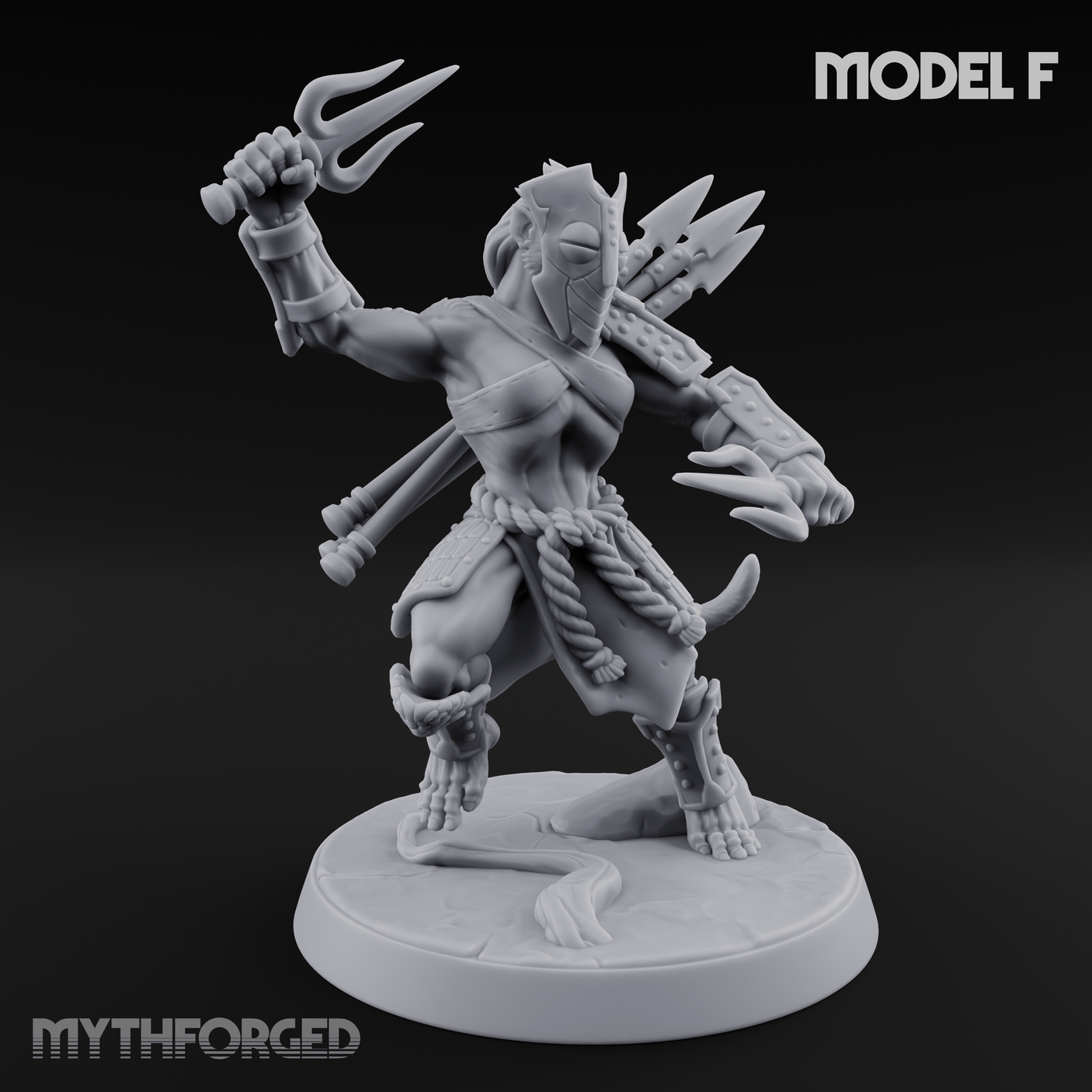 Shouldering The Blade Hadozee Warriors F Miniature for Dungeons and Dragons, Pathfinder or other TTRPGs