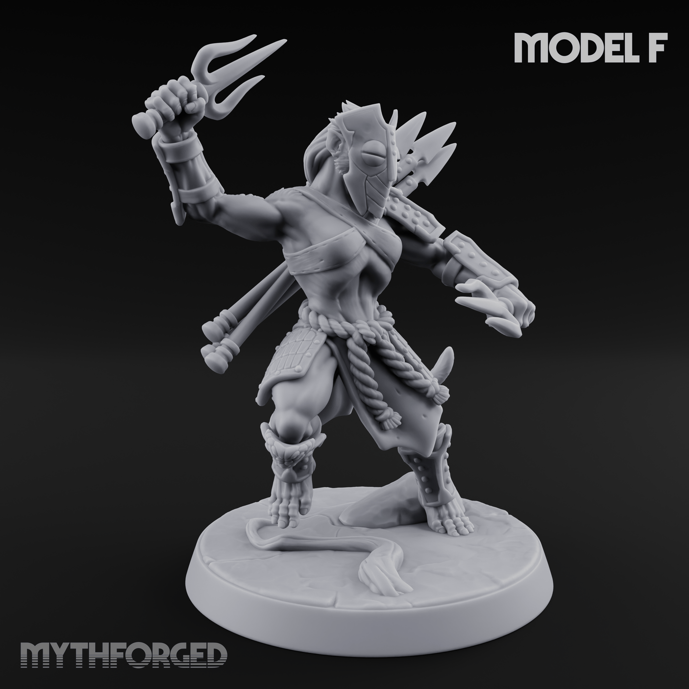 Shouldering The Blade Hadozee Warriors F Miniature for Dungeons and Dragons, Pathfinder or other TTRPGs