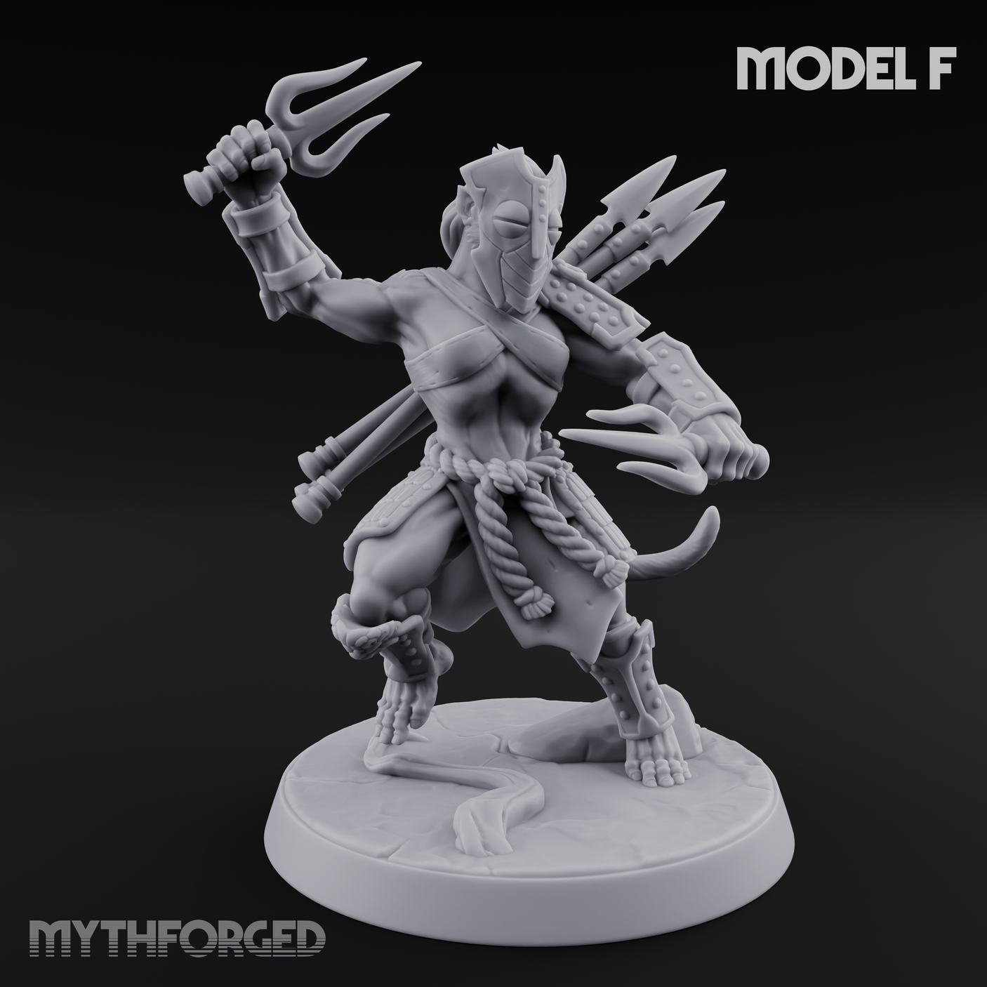 Shouldering The Blade Hadozee Warriors F Miniature for Dungeons and Dragons, Pathfinder or other TTRPGs