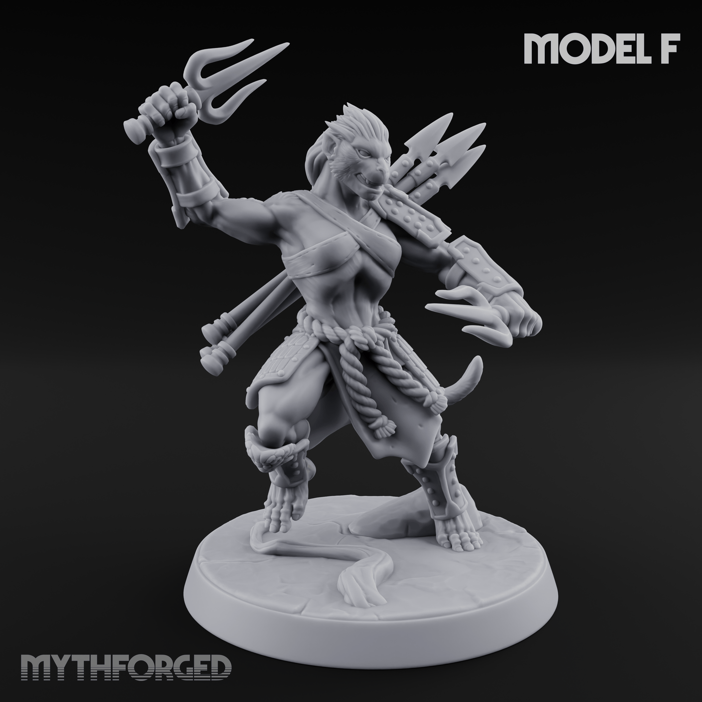 Shouldering The Blade Hadozee Warriors F Miniature for Dungeons and Dragons, Pathfinder or other TTRPGs