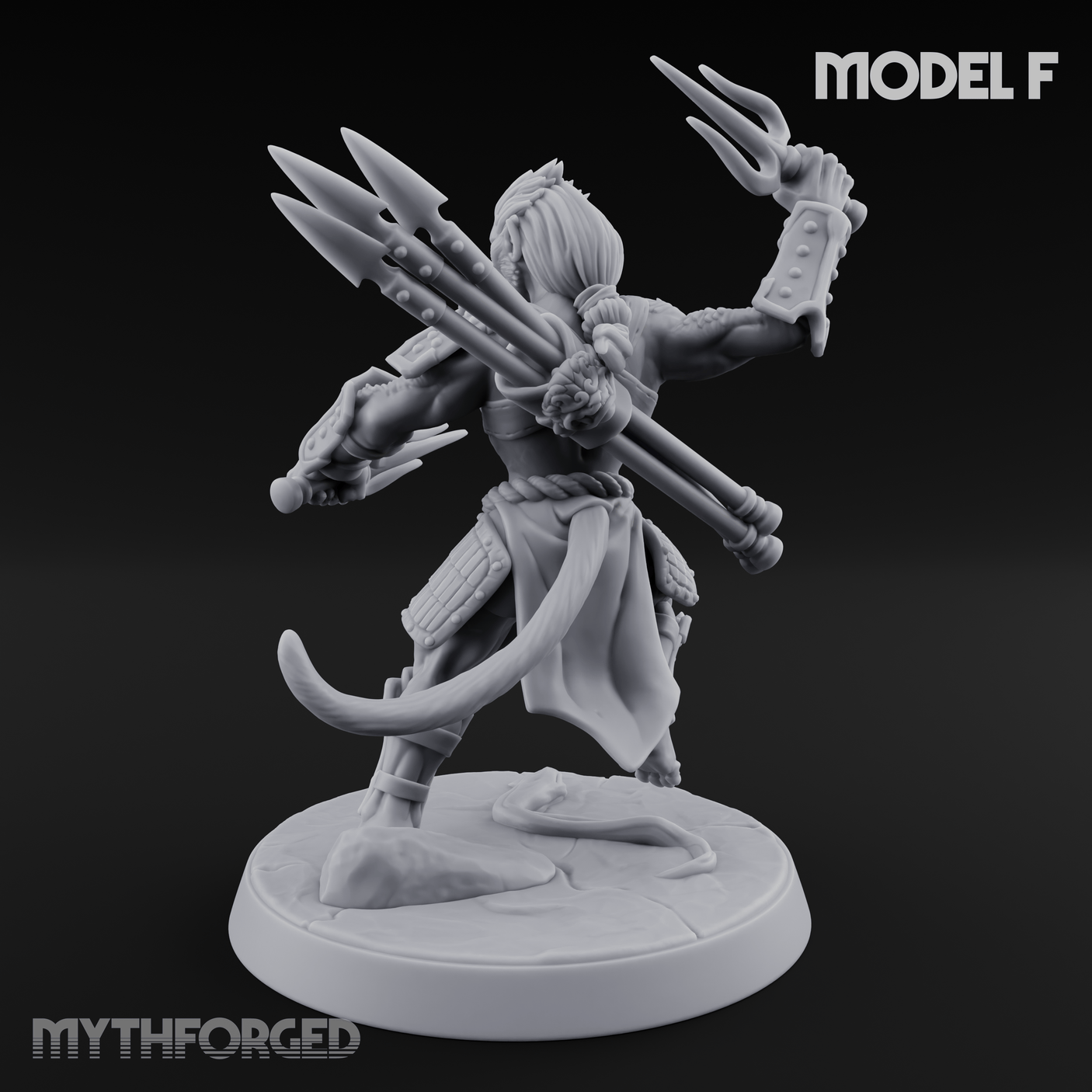 Shouldering The Blade Hadozee Warriors F Miniature for Dungeons and Dragons, Pathfinder or other TTRPGs