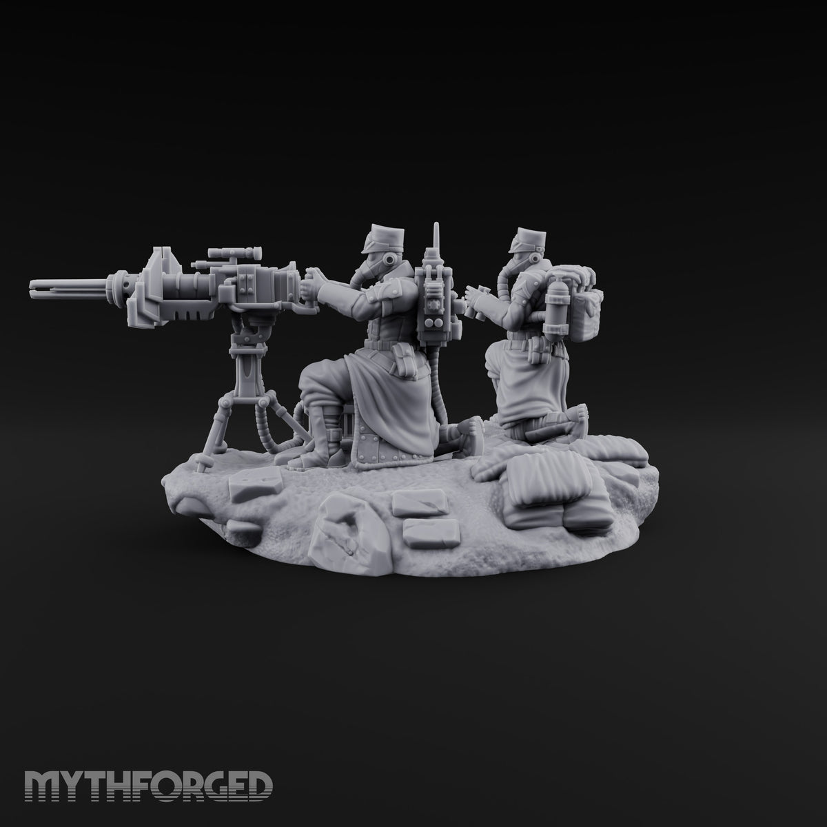 Breath Rationed, Ammunition Not Human Gas-Masked Heavy Infantry B — Plasma Gun · Crouched