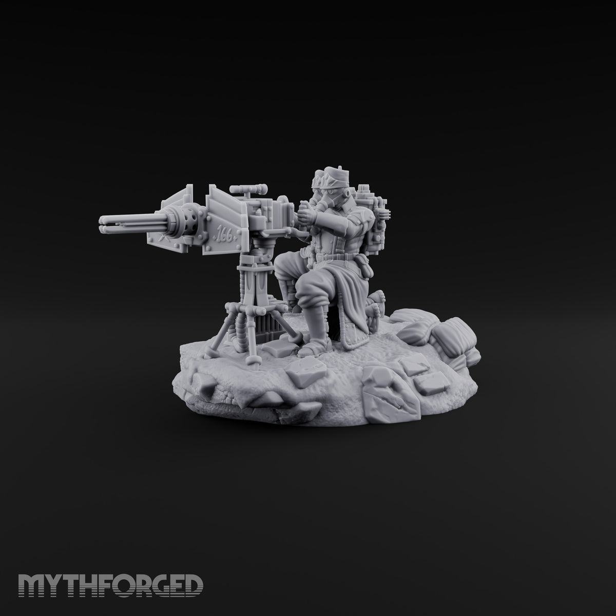 Breath Rationed, Ammunition Not Human Gas-Masked Heavy Infantry B — Plasma Gun · Crouched