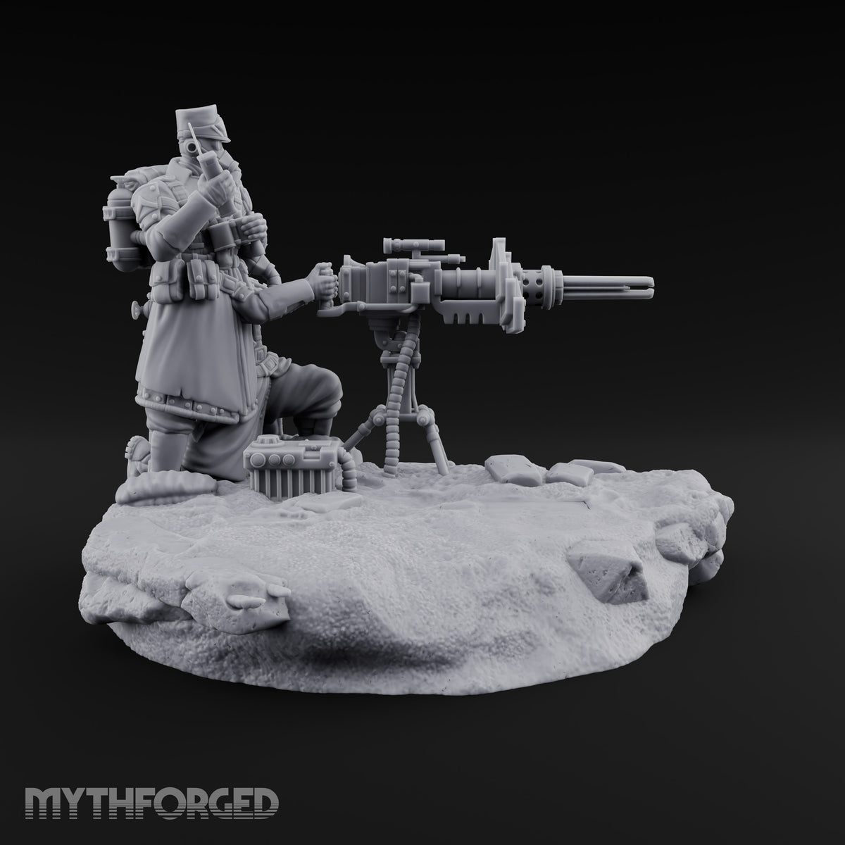Breath Rationed, Ammunition Not Human Gas-Masked Heavy Infantry B — Plasma Gun · Standing