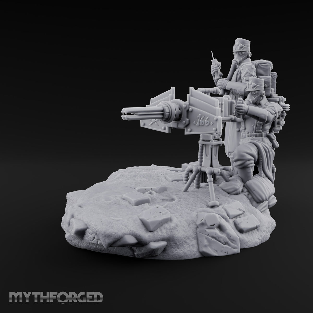 Breath Rationed, Ammunition Not Human Gas-Masked Heavy Infantry B — Plasma Gun · Standing