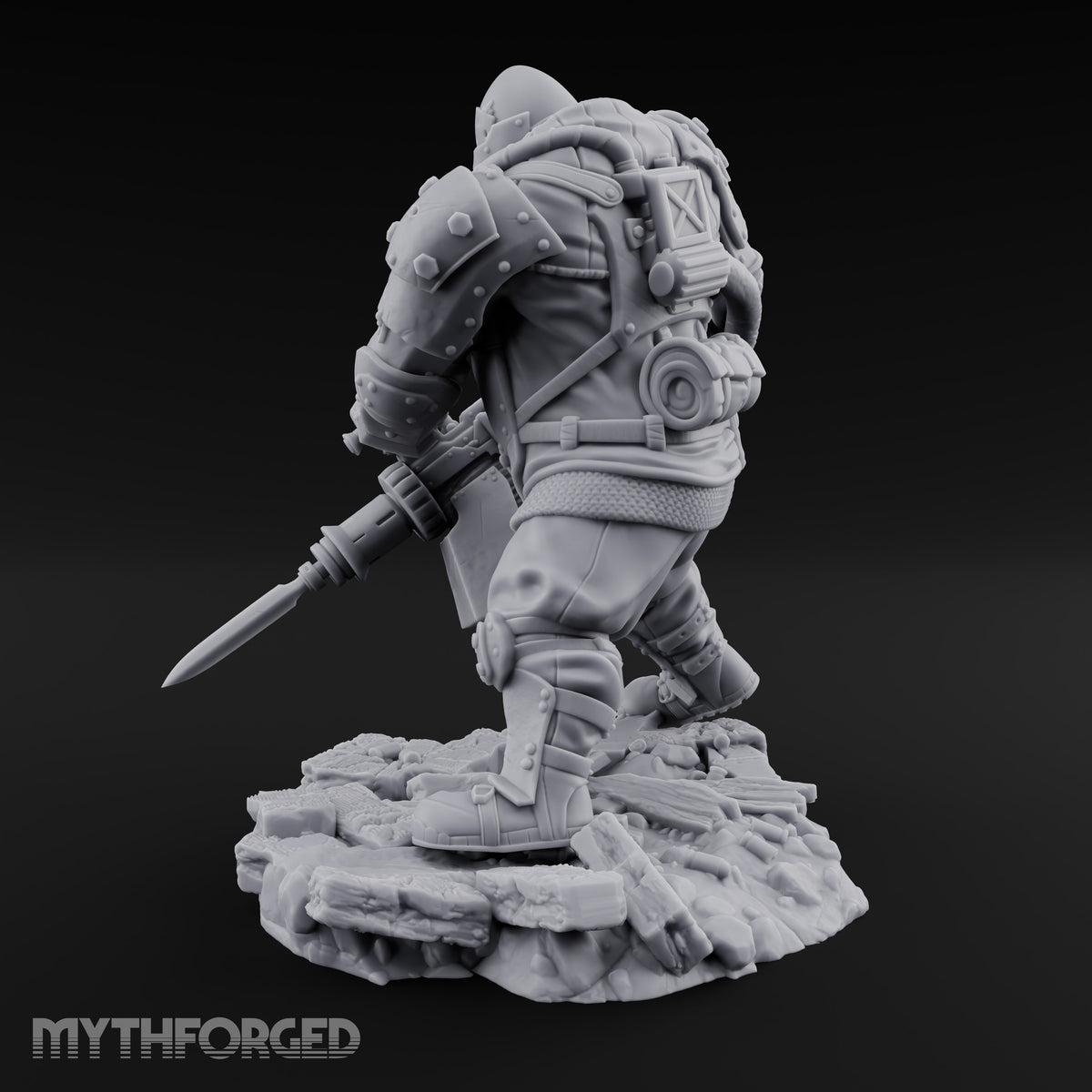 Breathing Rubble, Holding Ground Human Iron Guard Soldier B