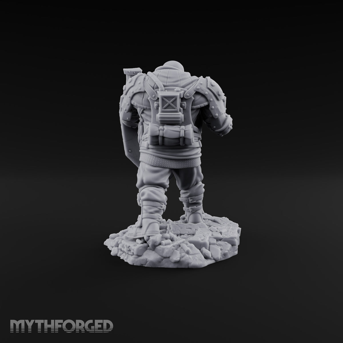 Breathing Rubble, Holding Ground Human Iron Guard Soldier D — FX