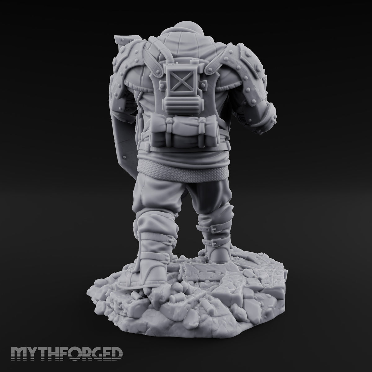 Breathing Rubble, Holding Ground Human Iron Guard Soldier D — No FX