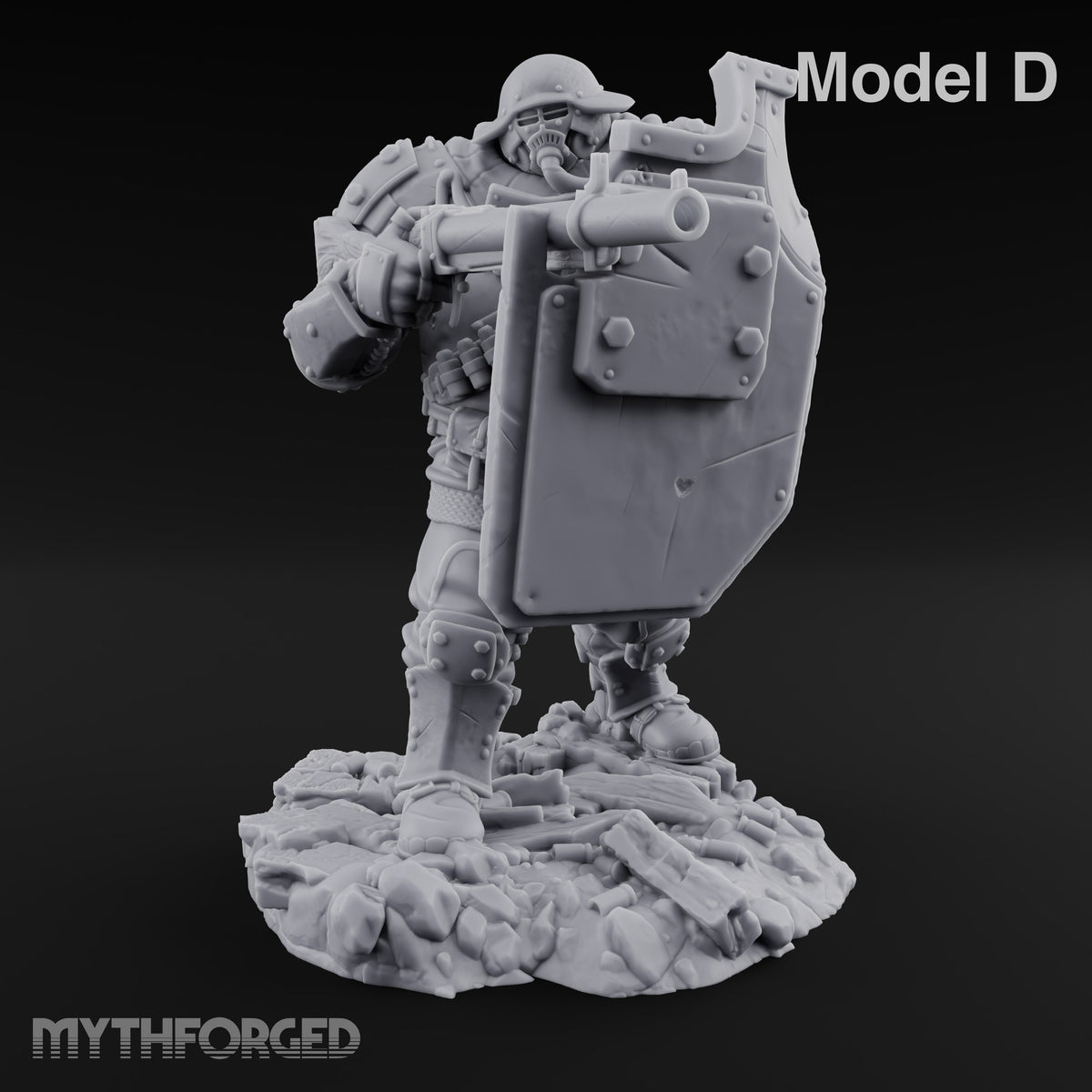 Breathing Rubble, Holding Ground Human Iron Guard Soldiers — D · No FX