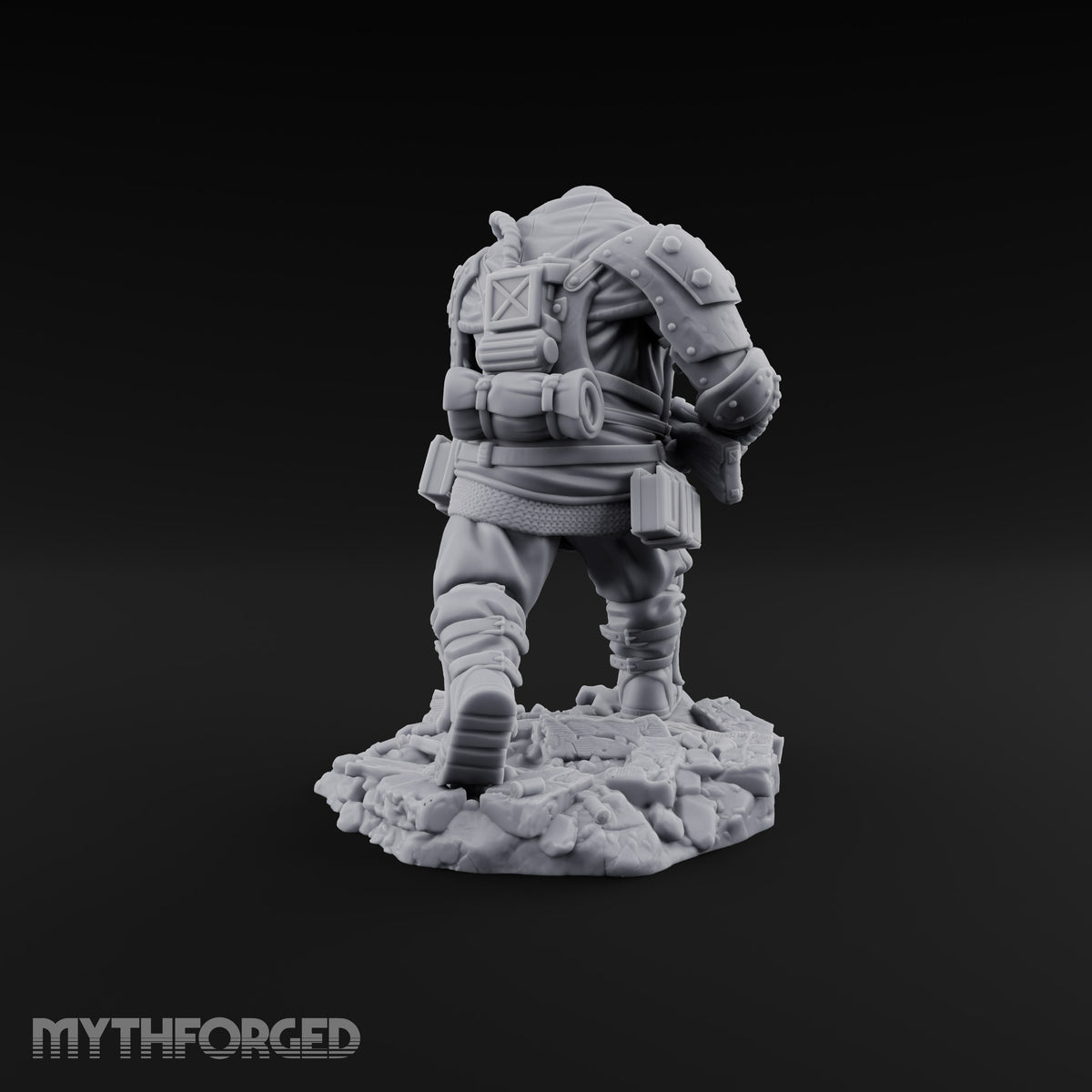 Breathing Rubble, Holding Ground Human Iron Guard Soldier E — FX