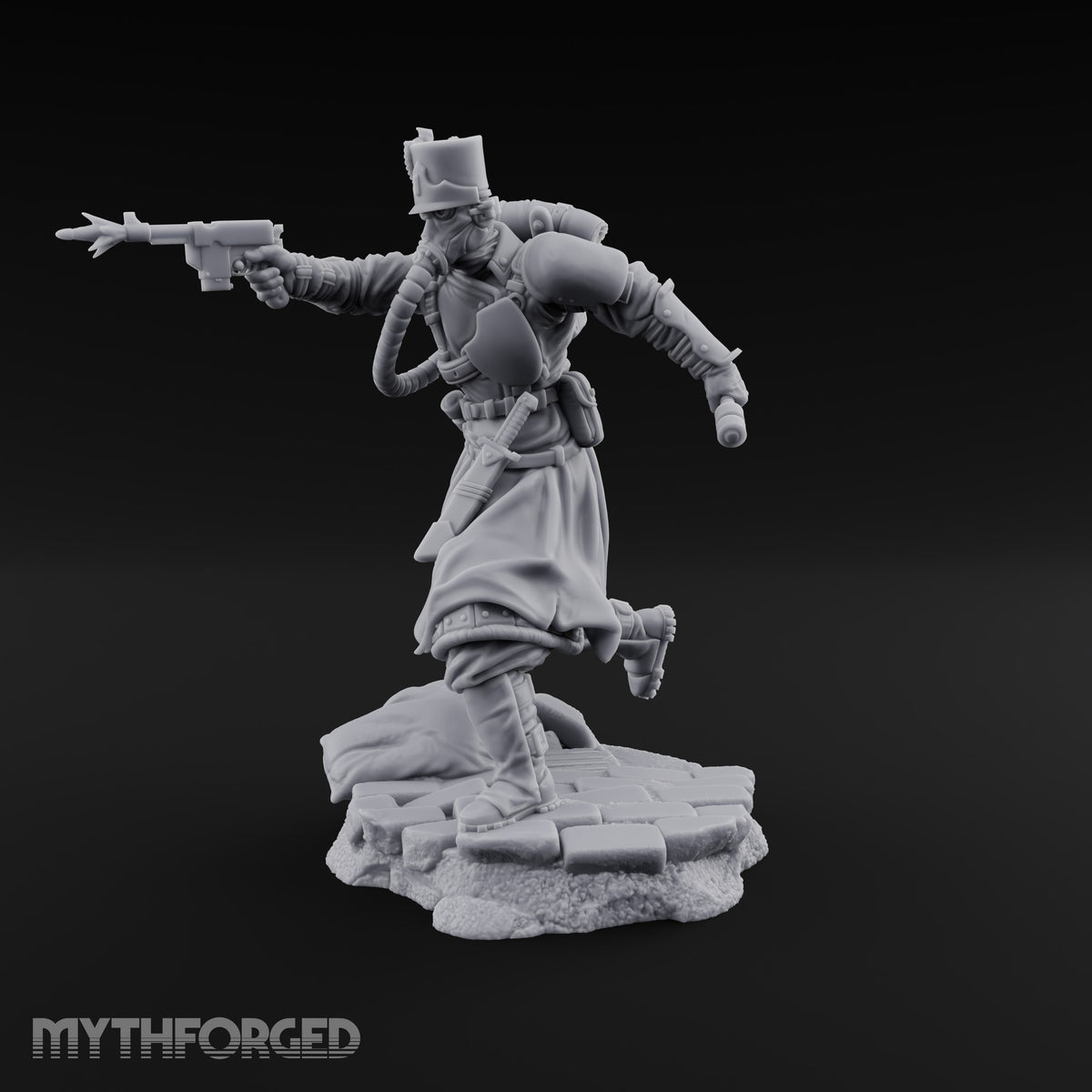 Orders Muffled, Obeyed Anyway Human Gas-Masked Light Infantry Soldier E — FX