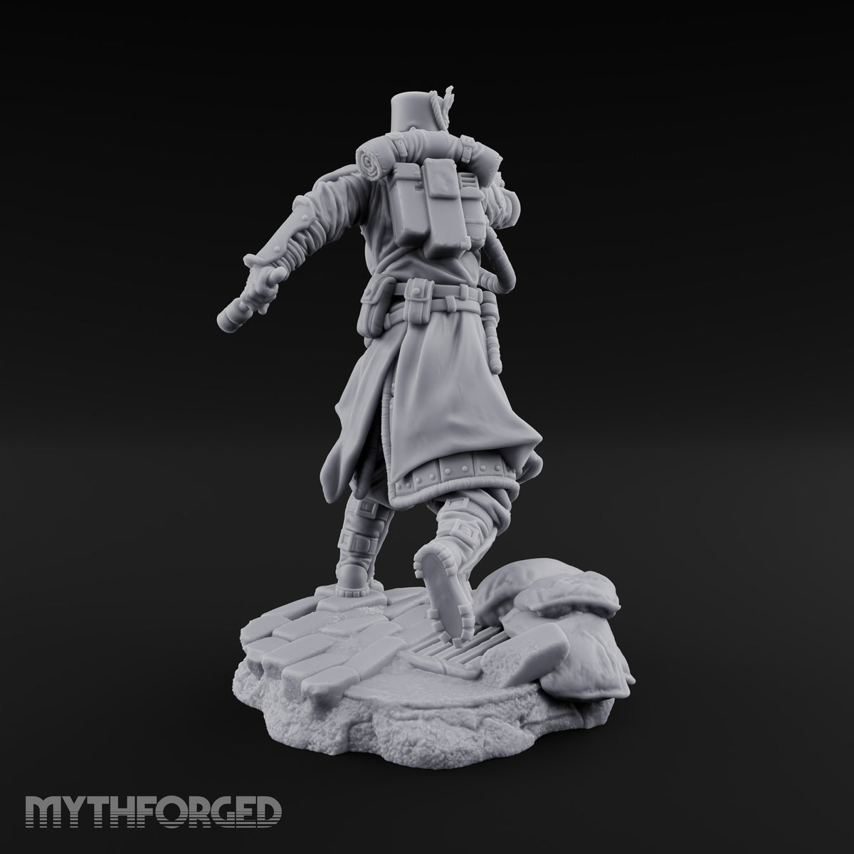 Orders Muffled, Obeyed Anyway Human Gas-Masked Light Infantry Soldier E — No FX