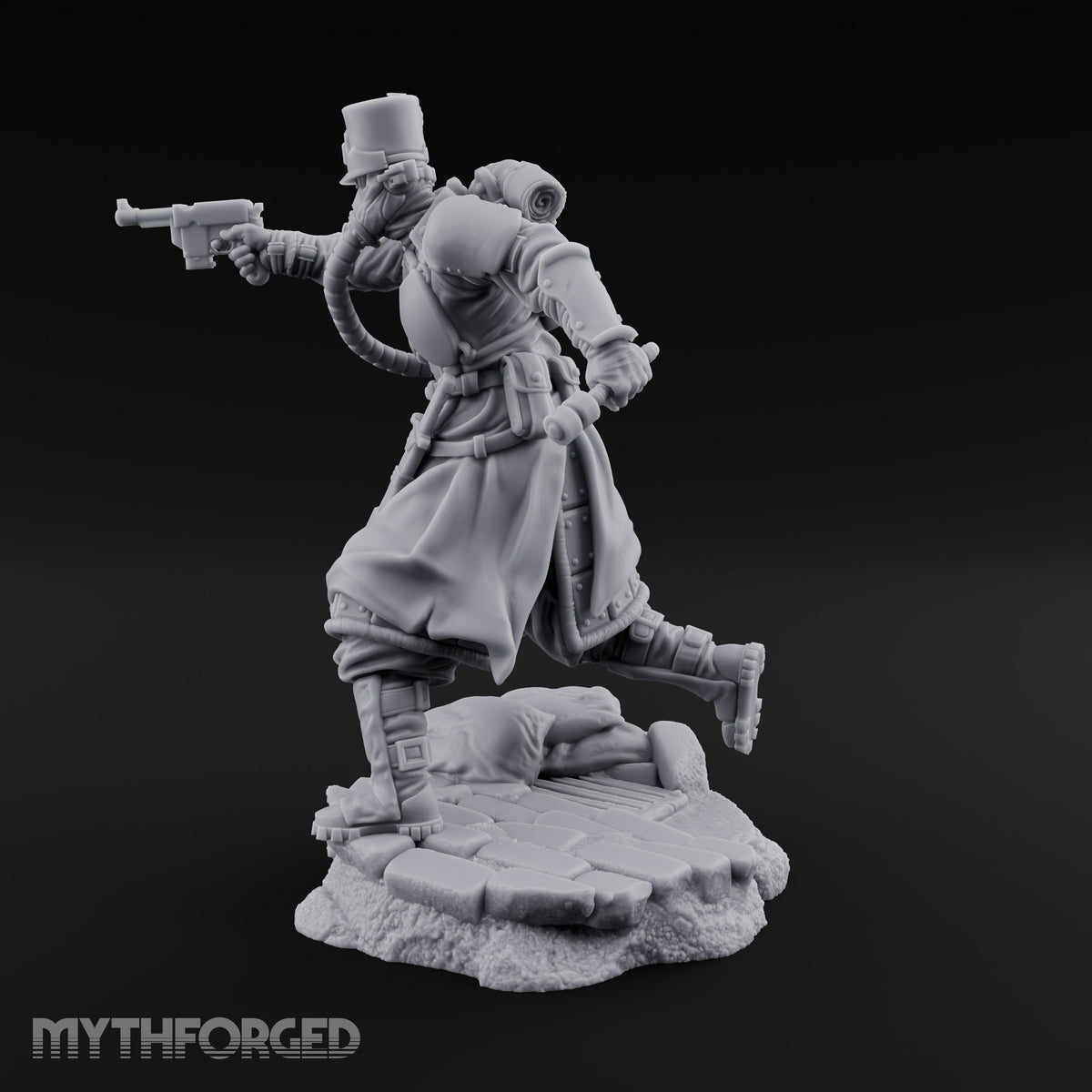 Orders Muffled, Obeyed Anyway Human Gas-Masked Light Infantry Soldier E — No FX