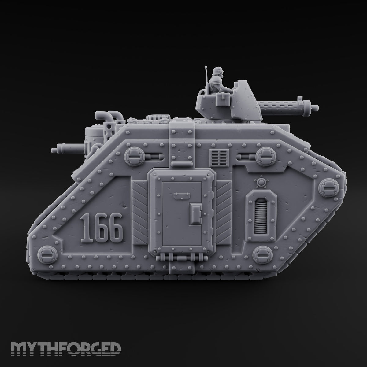 Hull Number 166 Reports In Warforged Tracked Tank — Turret 1