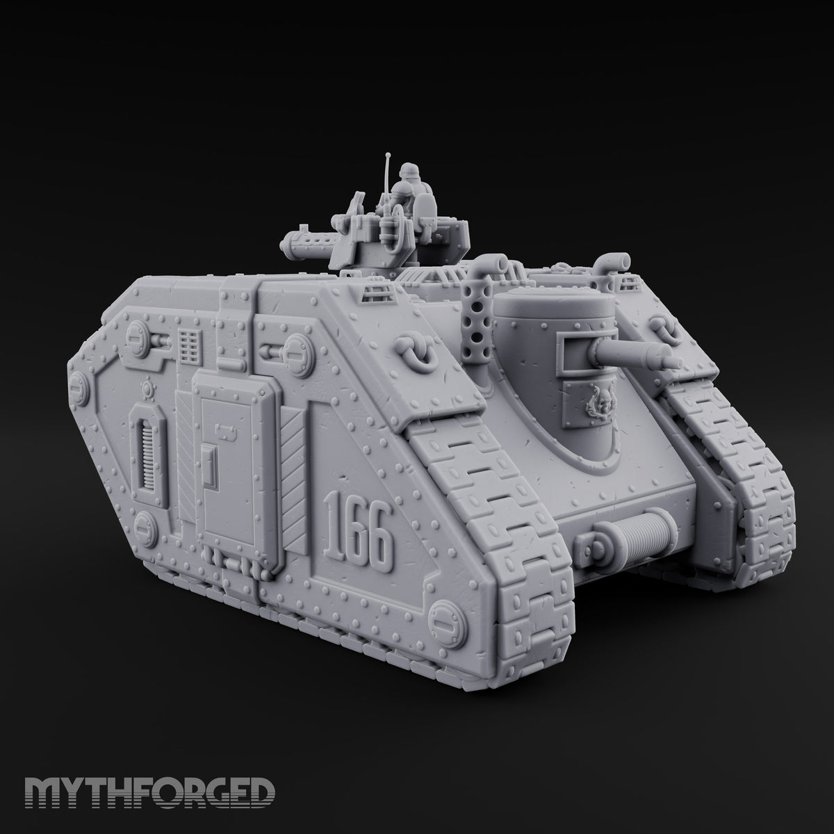Hull Number 166 Reports In Warforged Tracked Tank — Turret 1