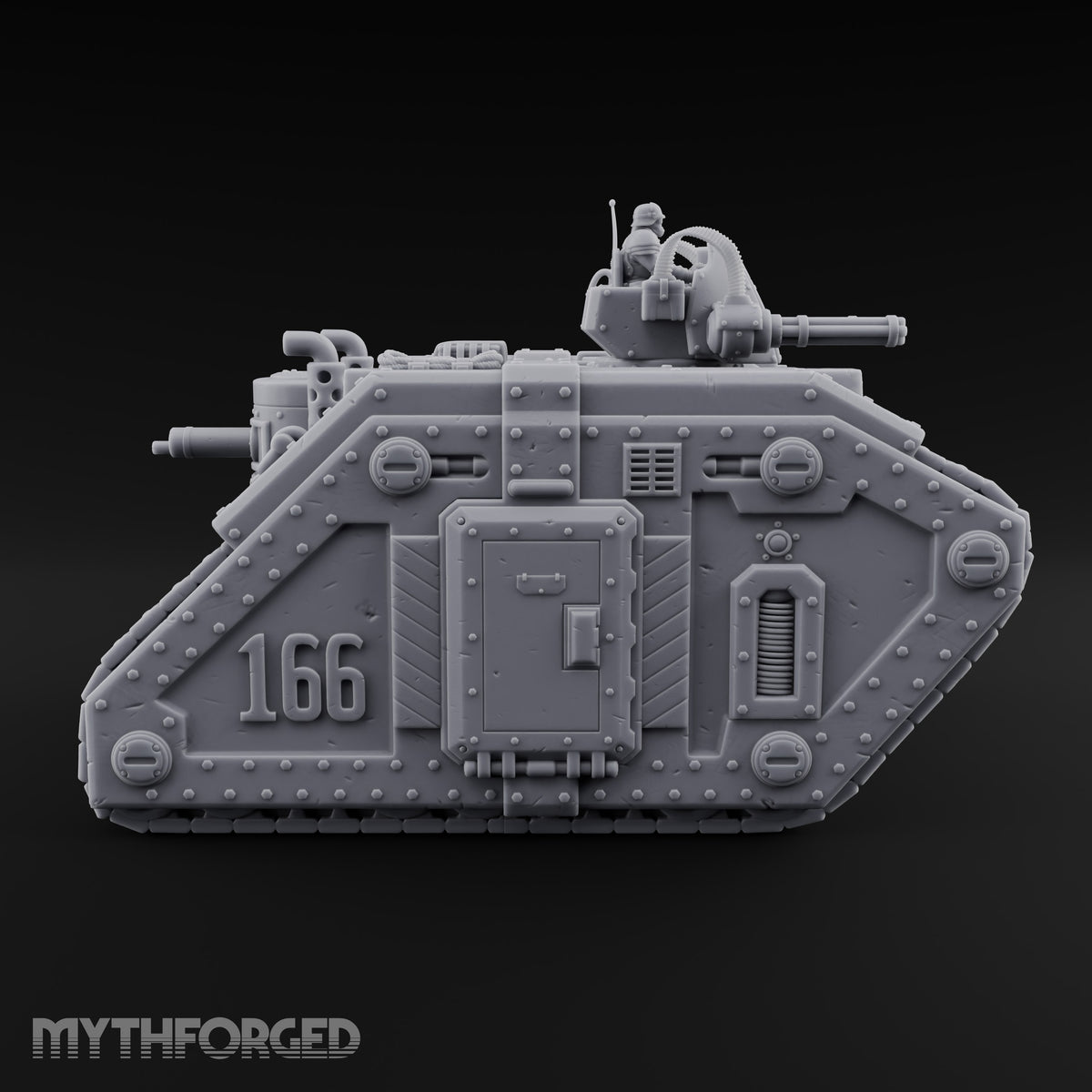 Hull Number 166 Reports In Warforged Tracked Tank — Turret 3