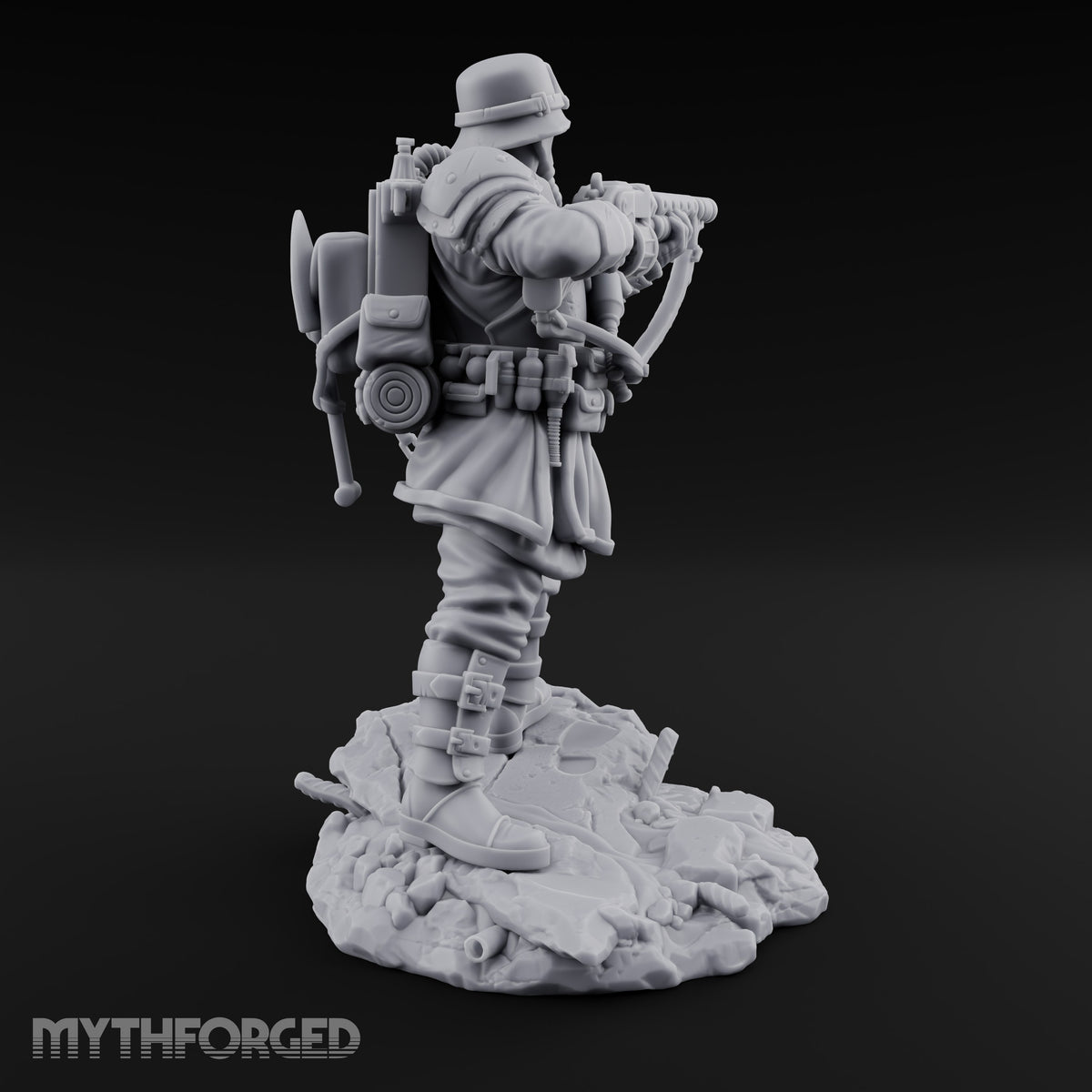 Breathing Through Brass Hoses Human Gas-Masked Shocktrooper A — No FX