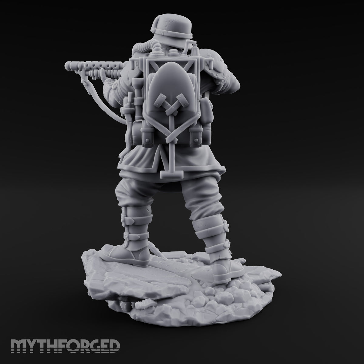 Breathing Through Brass Hoses Human Gas-Masked Shocktrooper A — No FX