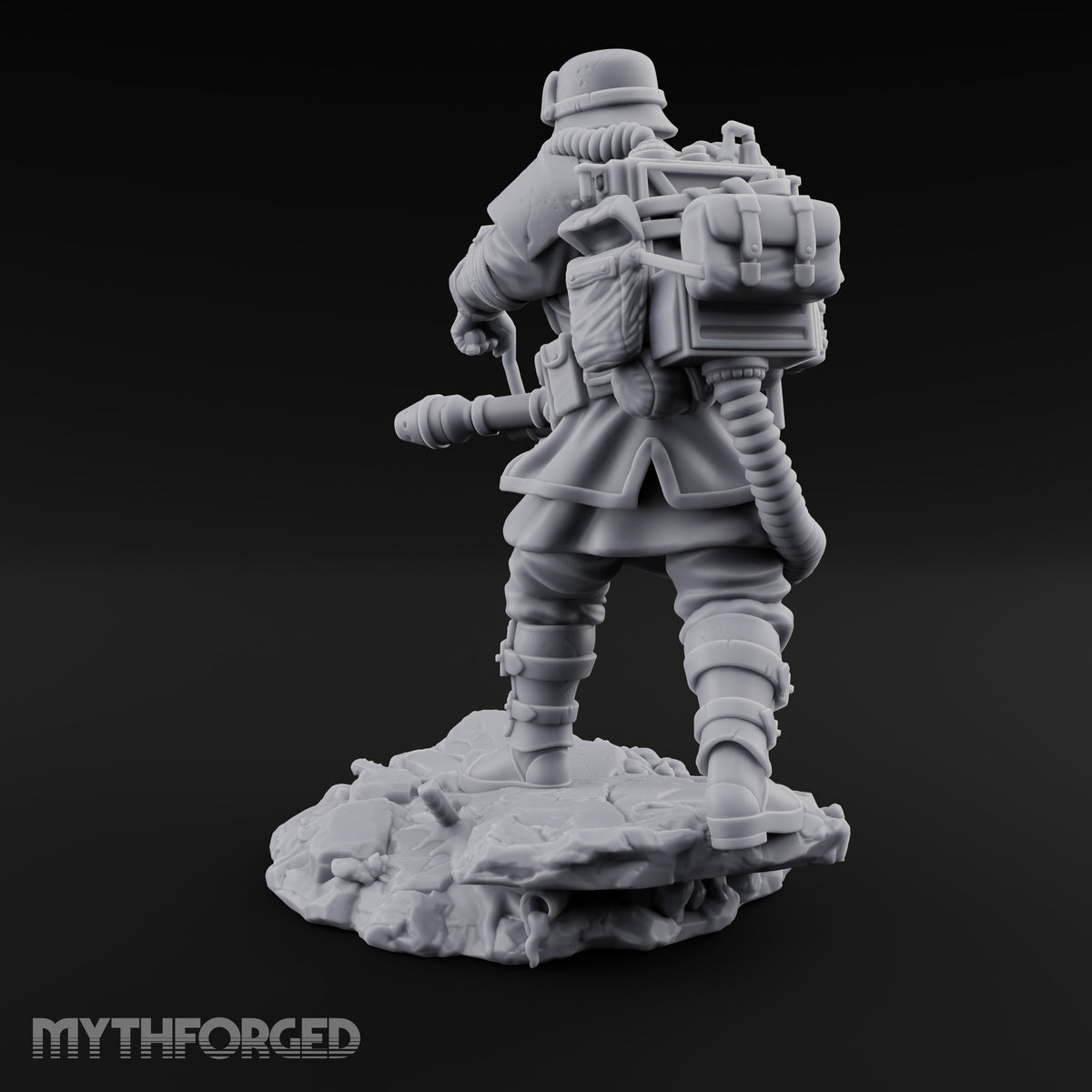Breathing Through Brass Hoses Human Gas-Masked Shocktrooper E — No FX
