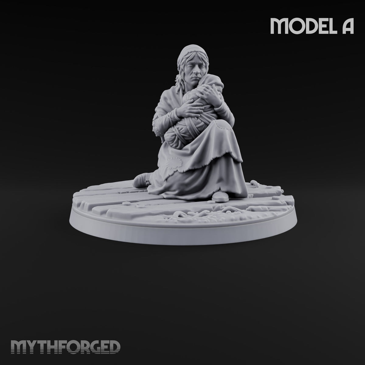 Making Ends Meet Human Slum Dweller A Miniature for Dungeons and Dragons, Pathfinder or other TTRPGs