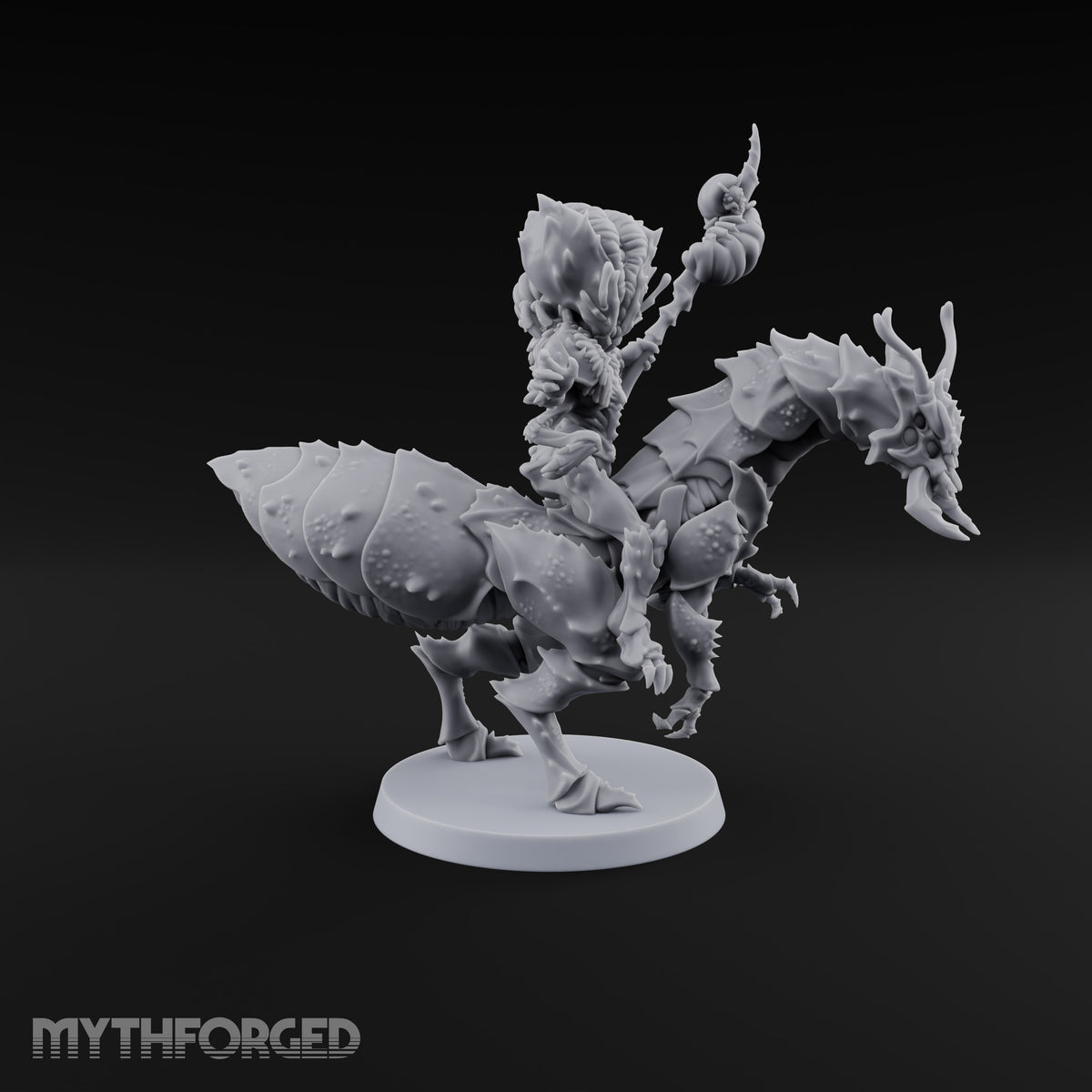 Saddle Up, Drone Nobody Chasme Winged Insect Demon Rider on Giant Insect Mount
