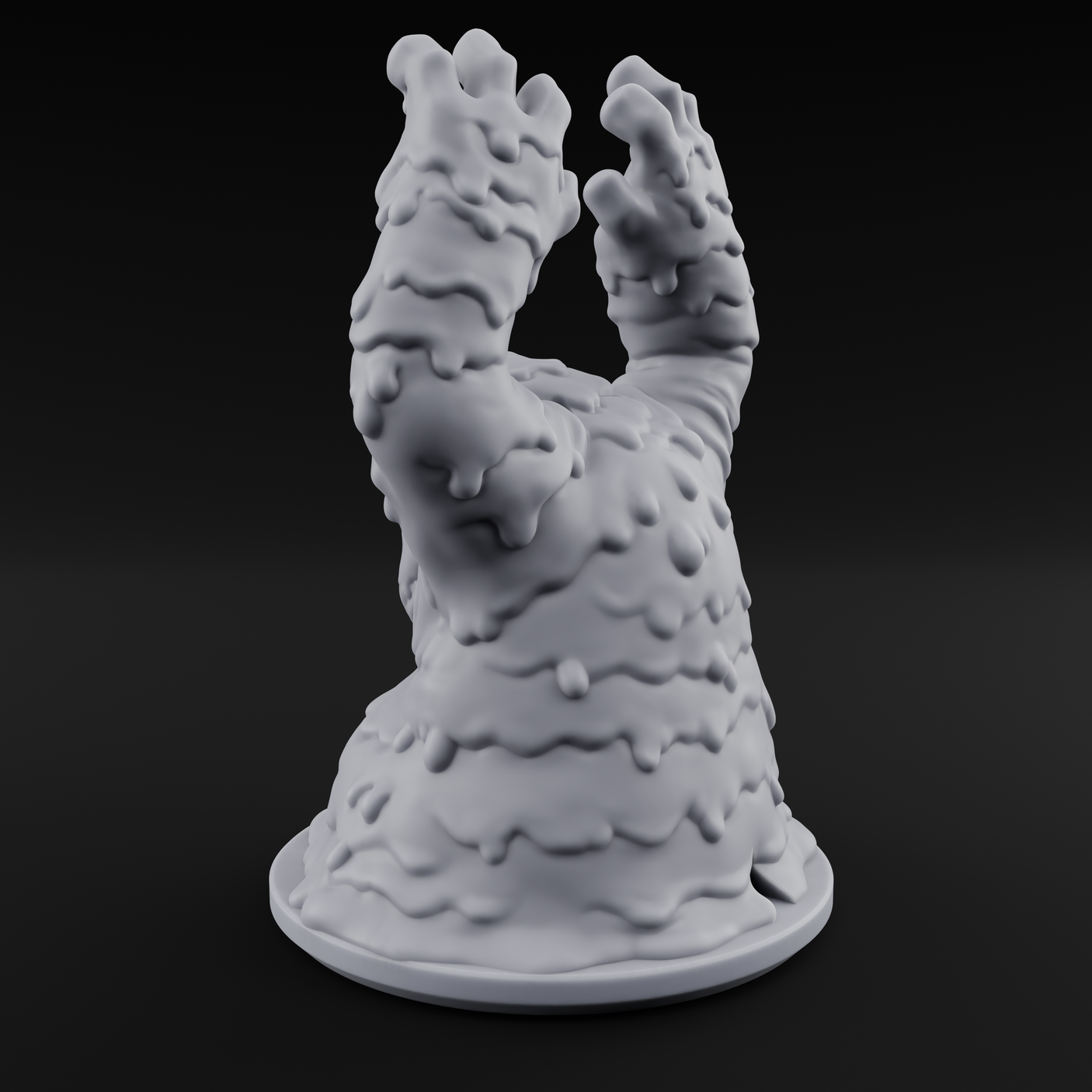 Grabby Screaming Golem Mud Monster Miniature for Dungeons and Dragons, Pathfinder or other TTRPGs