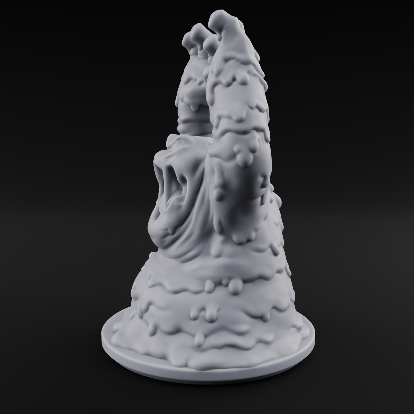 Grabby Screaming Golem Mud Monster Miniature for Dungeons and Dragons, Pathfinder or other TTRPGs