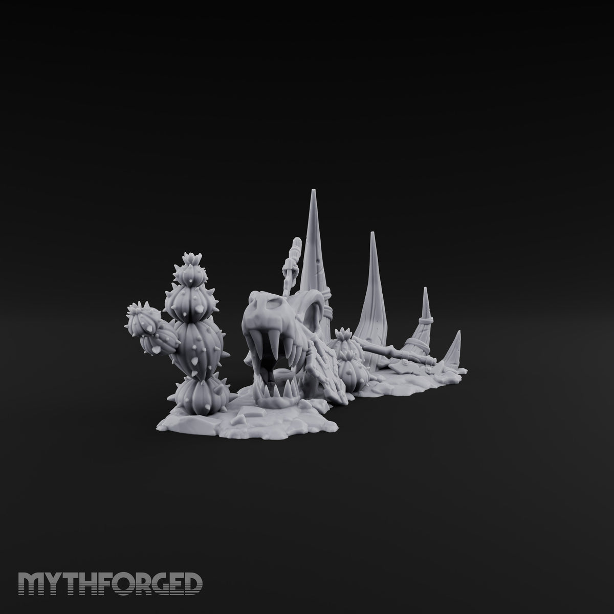 Where the Badlands Grow Teeth Horned Badlands Terrain Set — E