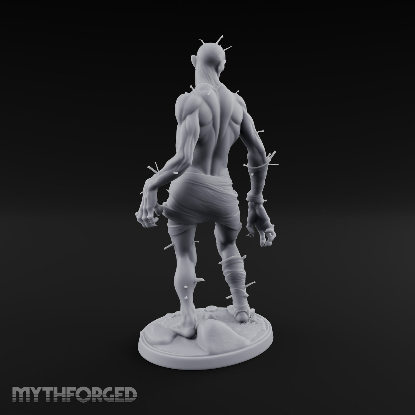 Needle Pierced Lurching Zombie Wraith Miniature for Dungeons and Dragons, Pathfinder or other TTRPGs