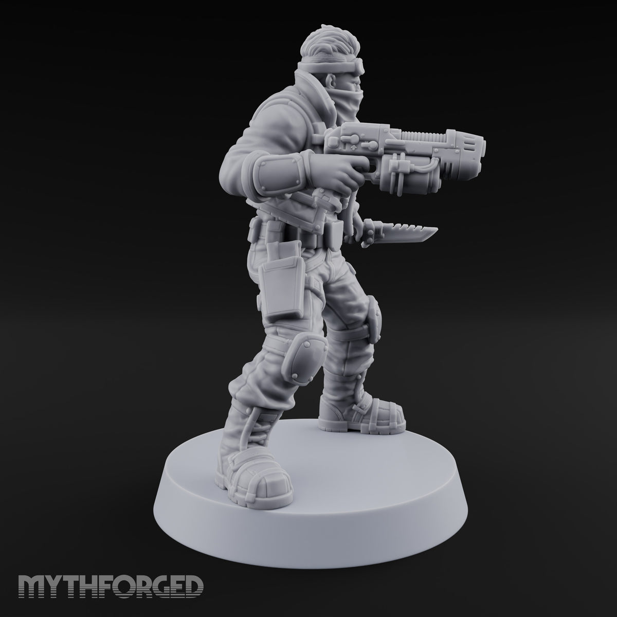 Rookies With Loaded Attitude Human Raider B — Plasma Pistol & Combat Knife