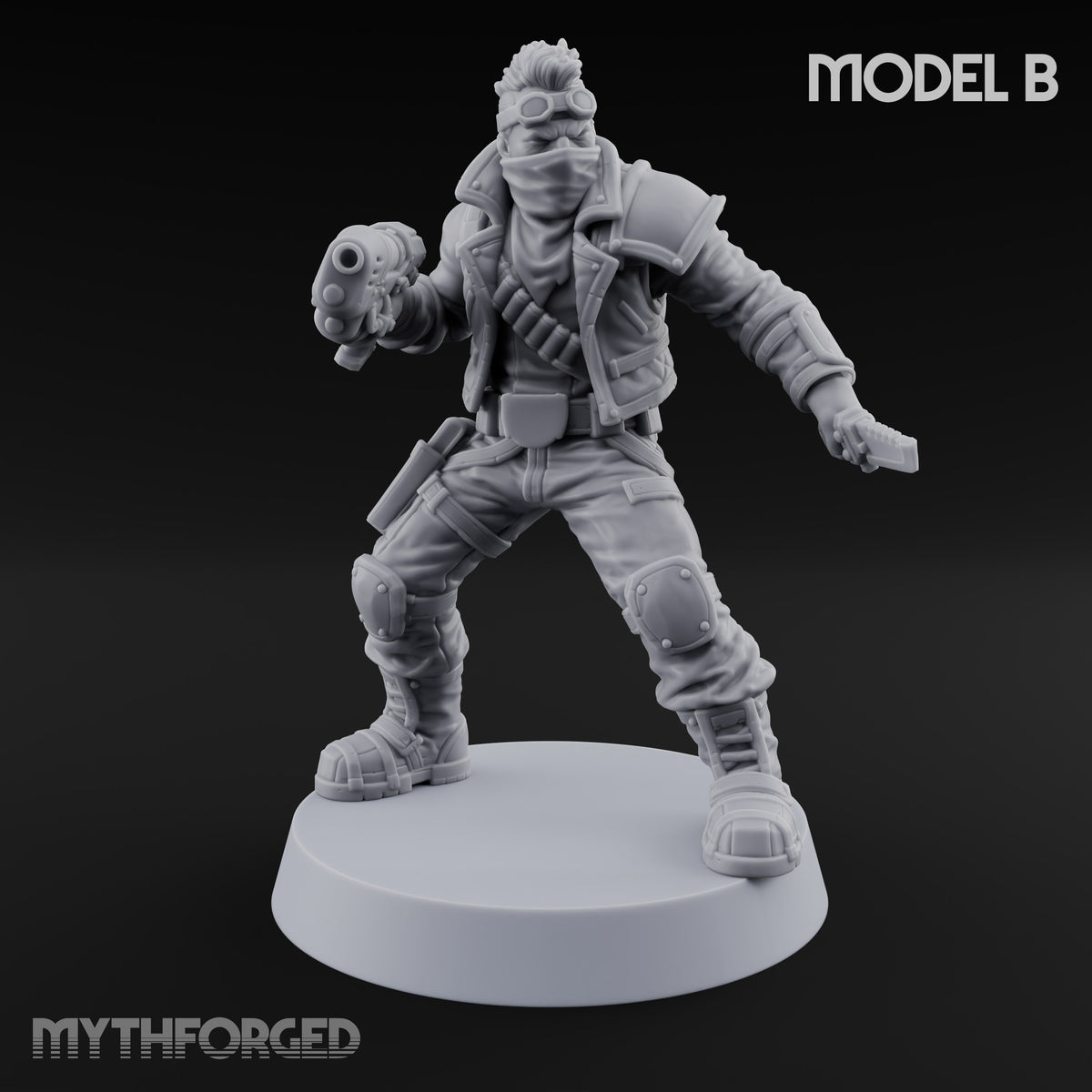 Rookies With Loaded Attitude Human Raider B — Plasma Pistol & Combat Knife
