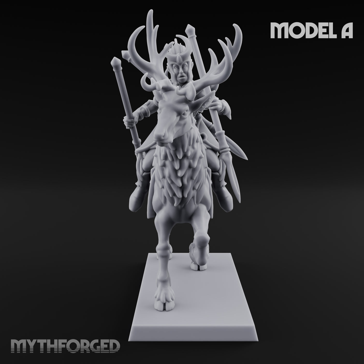 Antlered Tribe Forest Centaur A Miniature for Dungeons and Dragons, Pathfinder or other TTRPGs