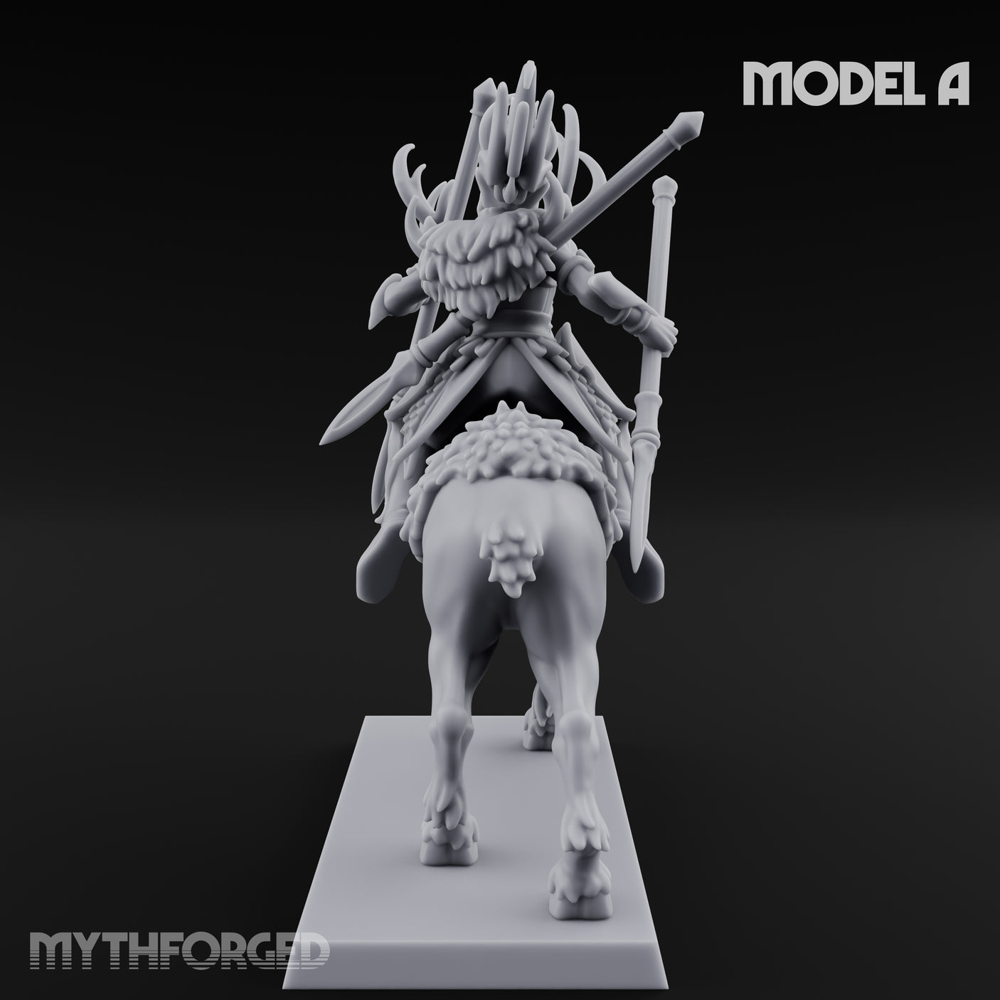 Antlered Tribe Forest Centaur A Miniature for Dungeons and Dragons, Pathfinder or other TTRPGs