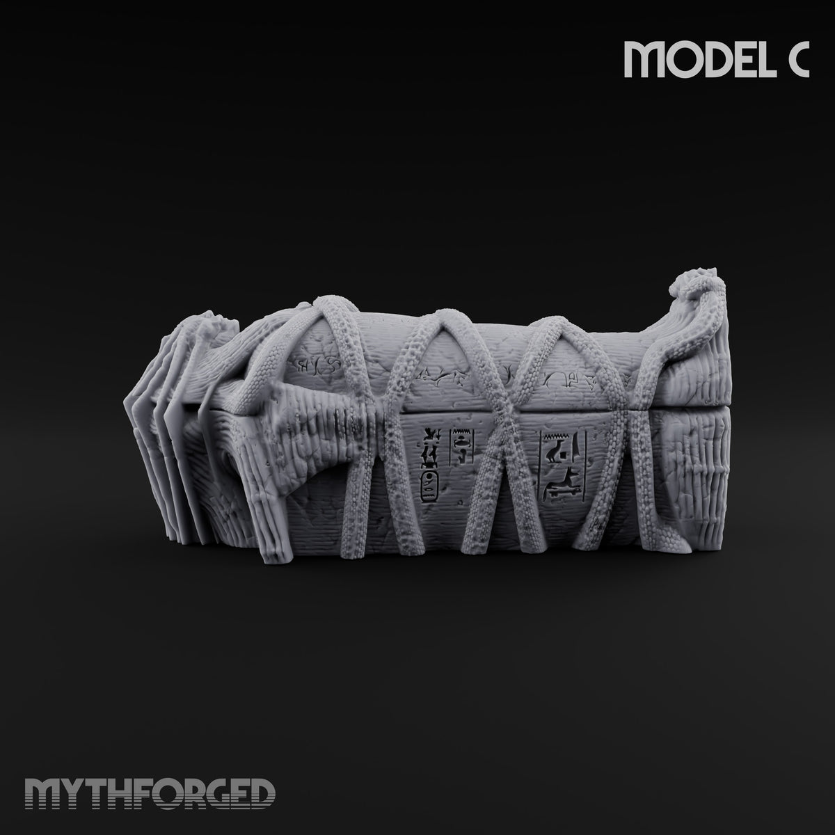 Wrapped for Eternity Mummy Tomb Props Miniature for Dungeons and Dragons, Pathfinder or other TTRPGs