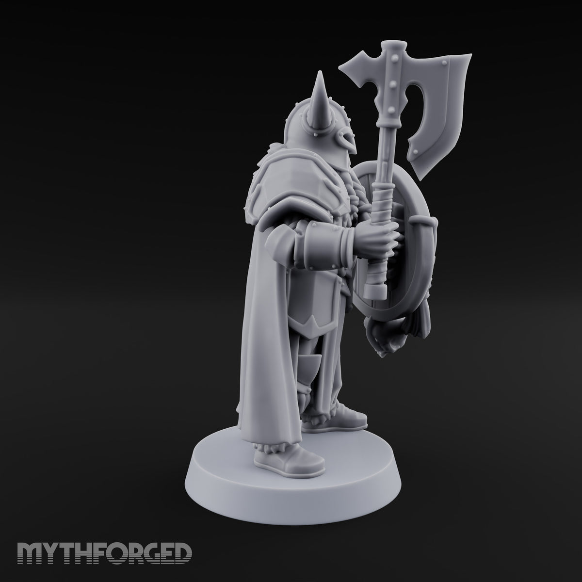 Shields Locked, Horns Lowered Human Huscarl Warrior C